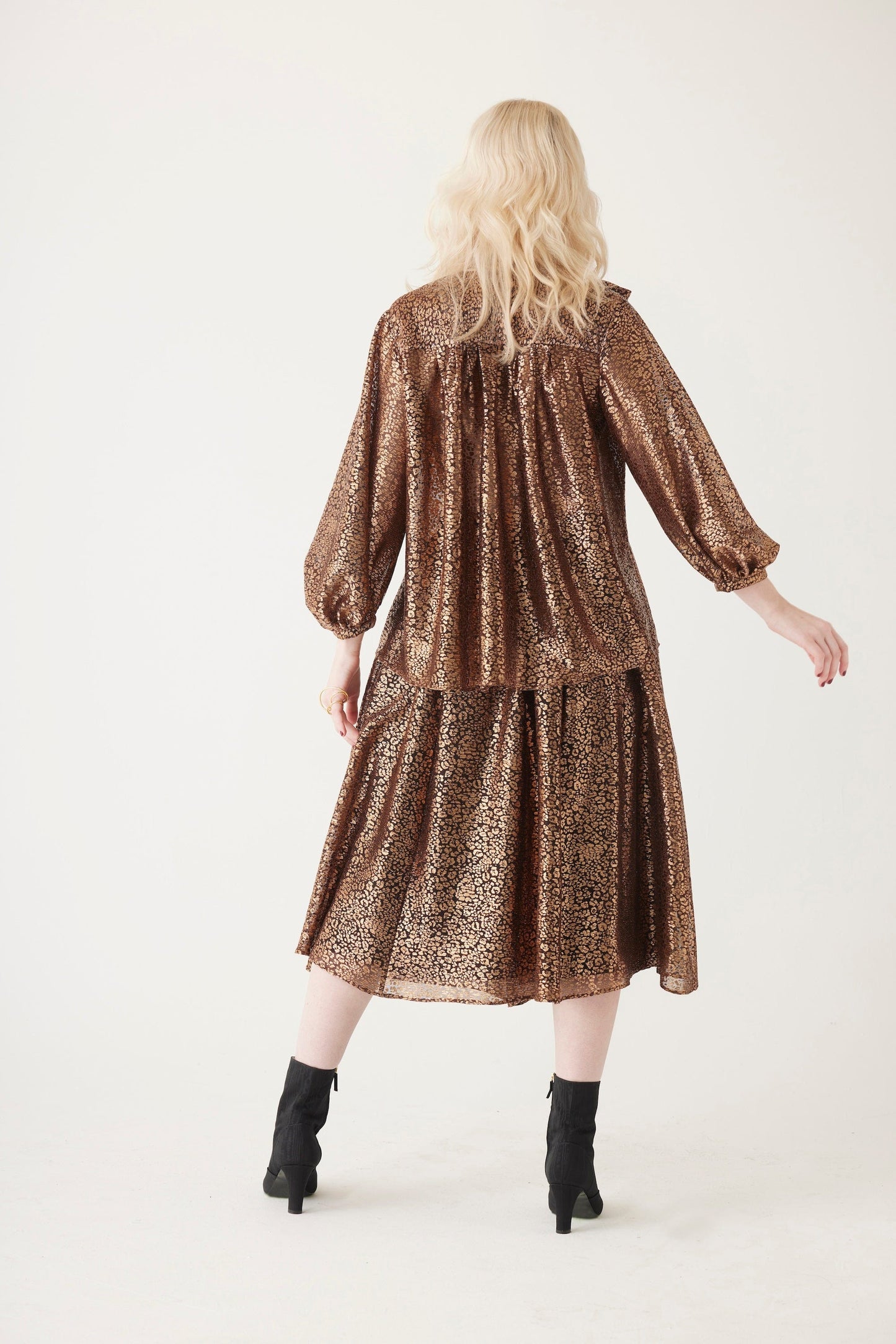 Trish Blouse in Metallic Tops CHRISTINE ALCALAY