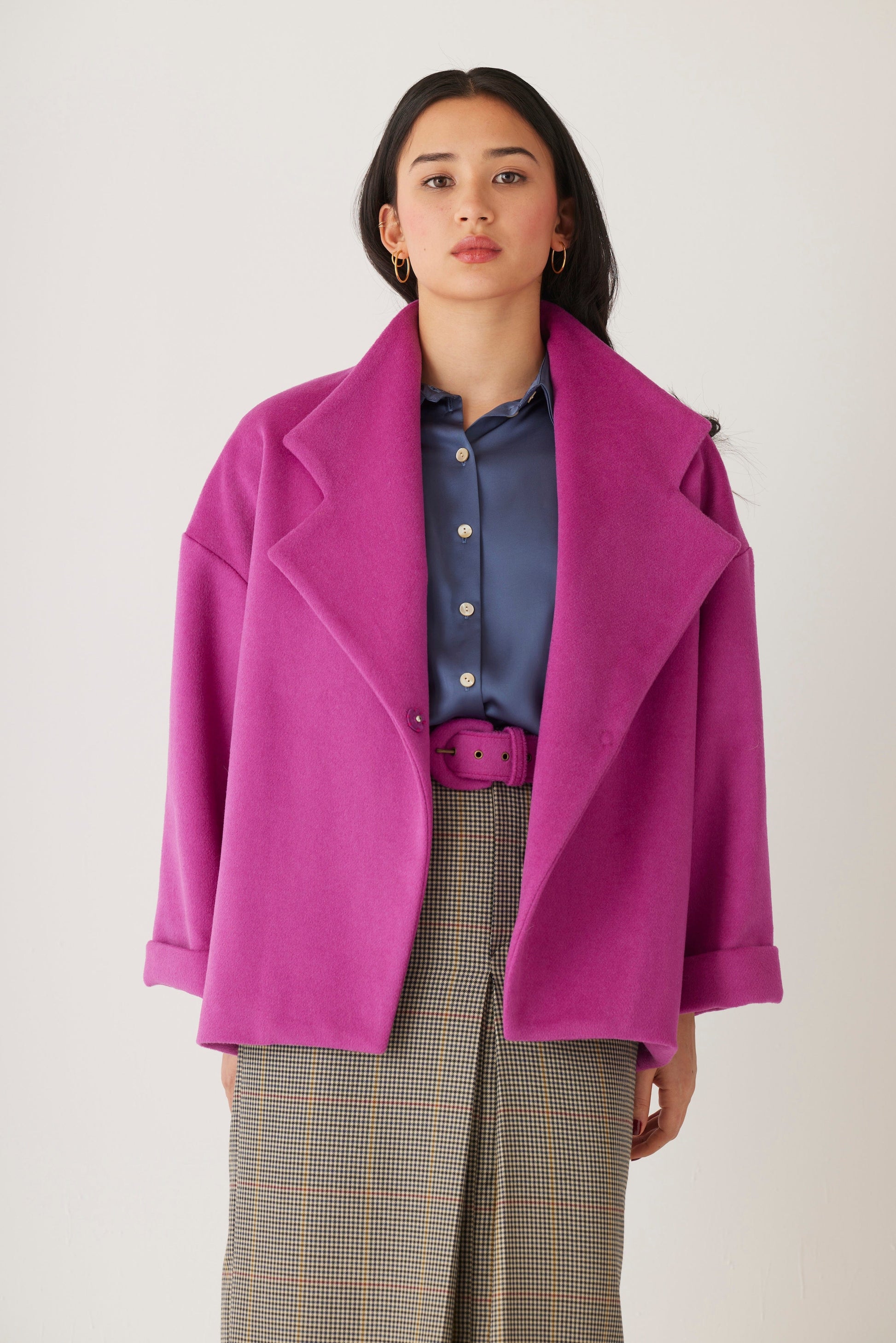 Carrie Coat in Wool Blend Coats CHRISTINE ALCALAY