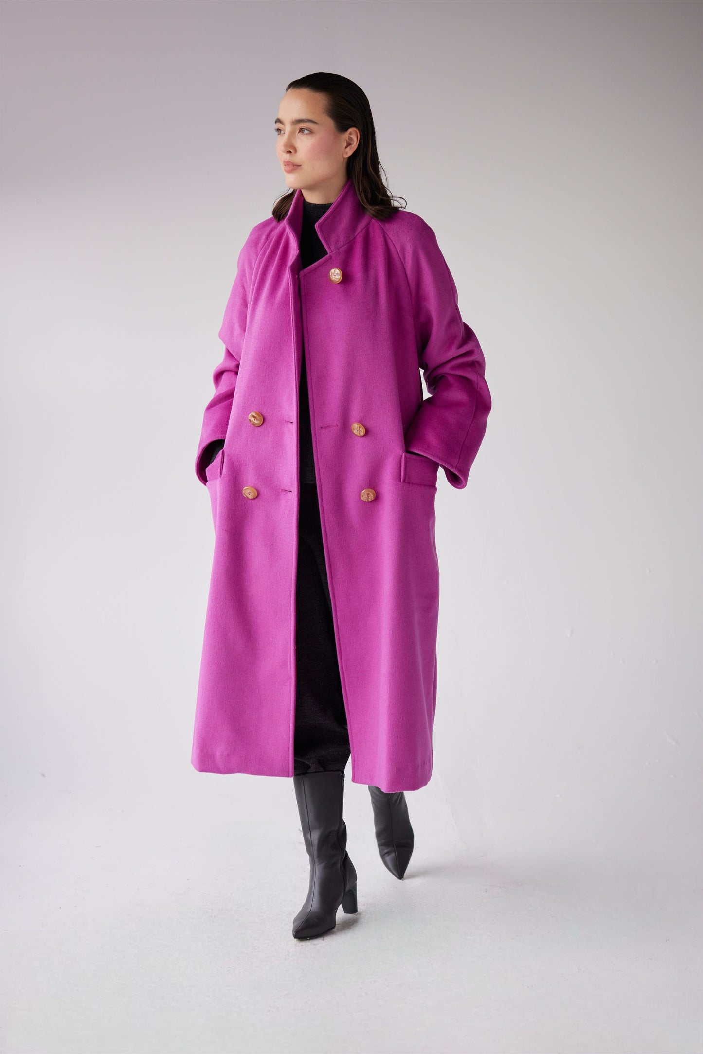 Agnes Coat in Wool Blend Coats CHRISTINE ALCALAY