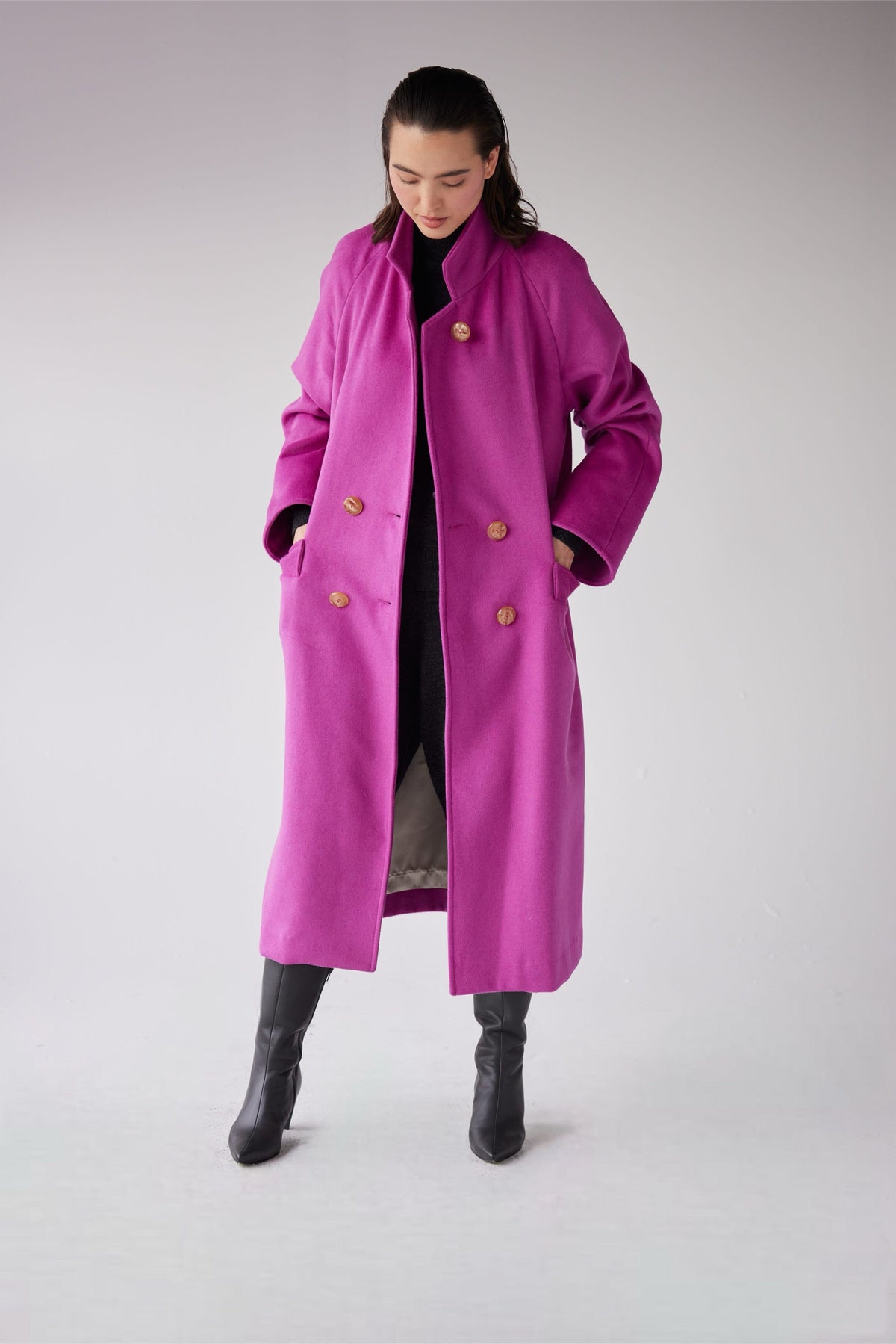 Agnes Coat in Wool Blend Coats CHRISTINE ALCALAY - 5