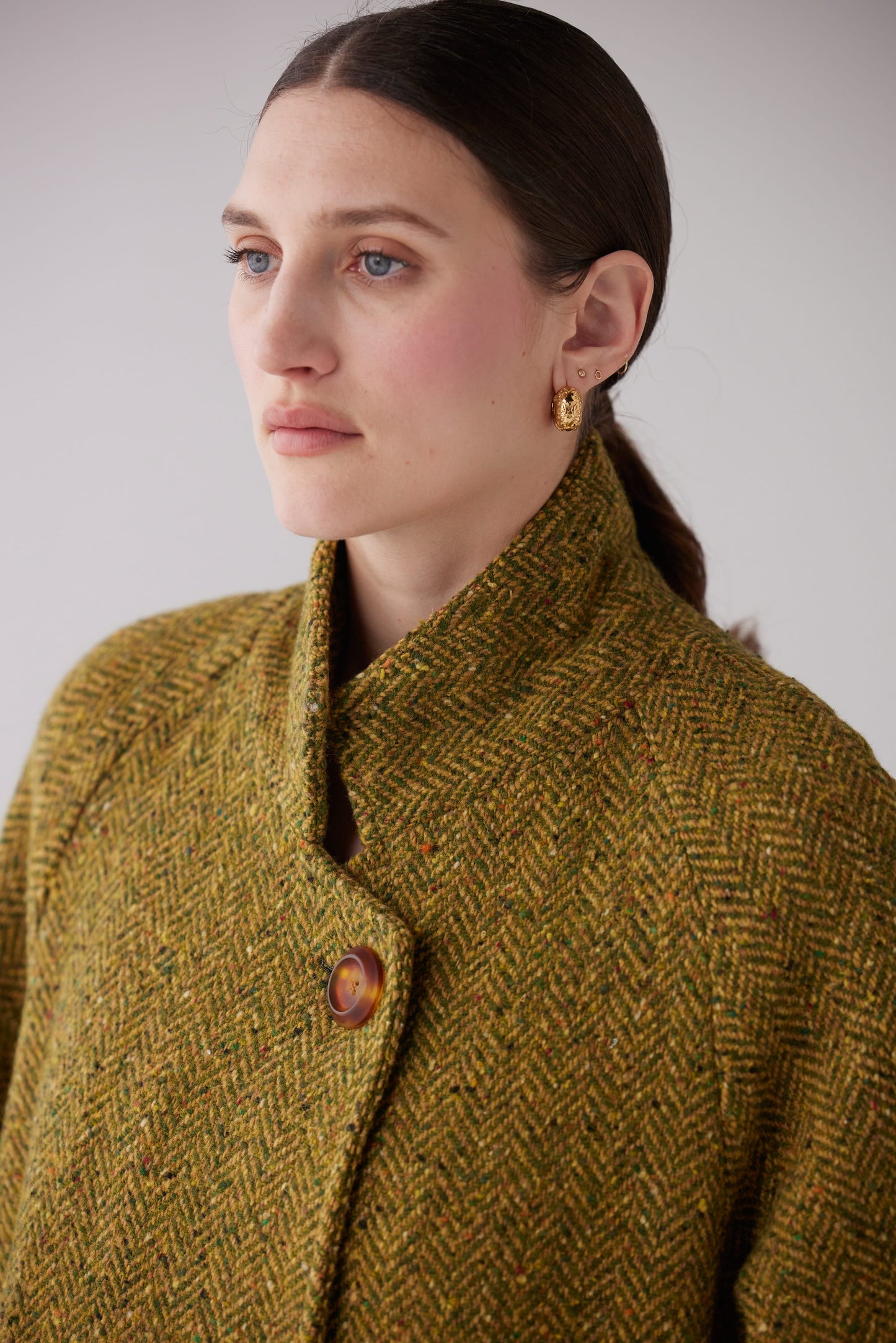 Agnes Coat in Herringbone Tweed Coats CHRISTINE ALCALAY