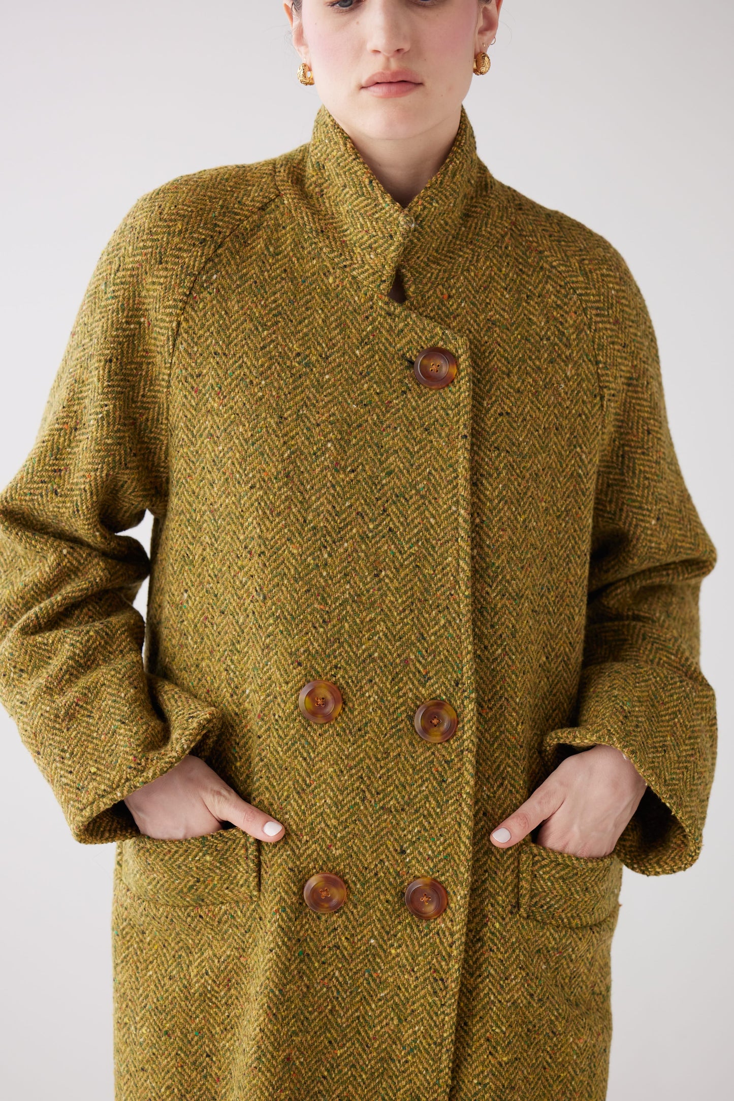 Agnes Coat in Herringbone Tweed Coats CHRISTINE ALCALAY