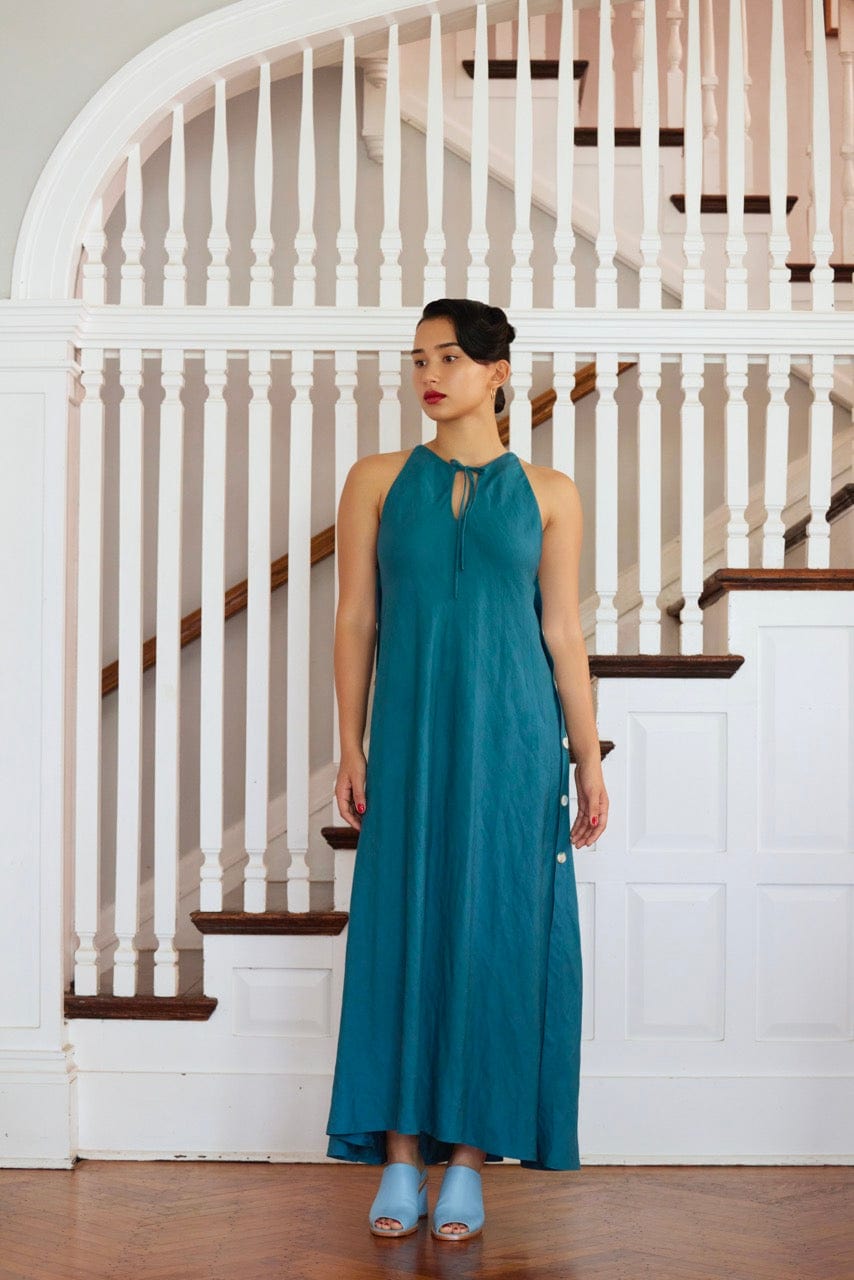Amelia Dress in Linen Blend Dresses CHRISTINE ALCALAY