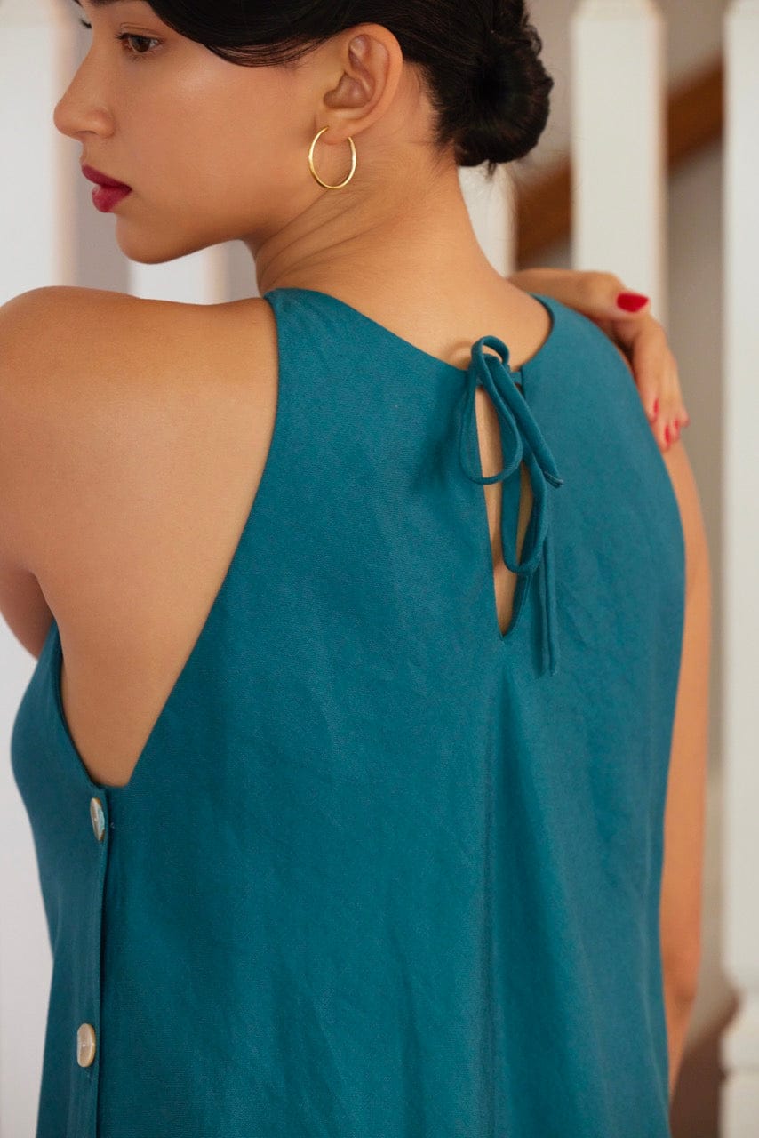 Amelia Dress in Linen Blend Dresses CHRISTINE ALCALAY