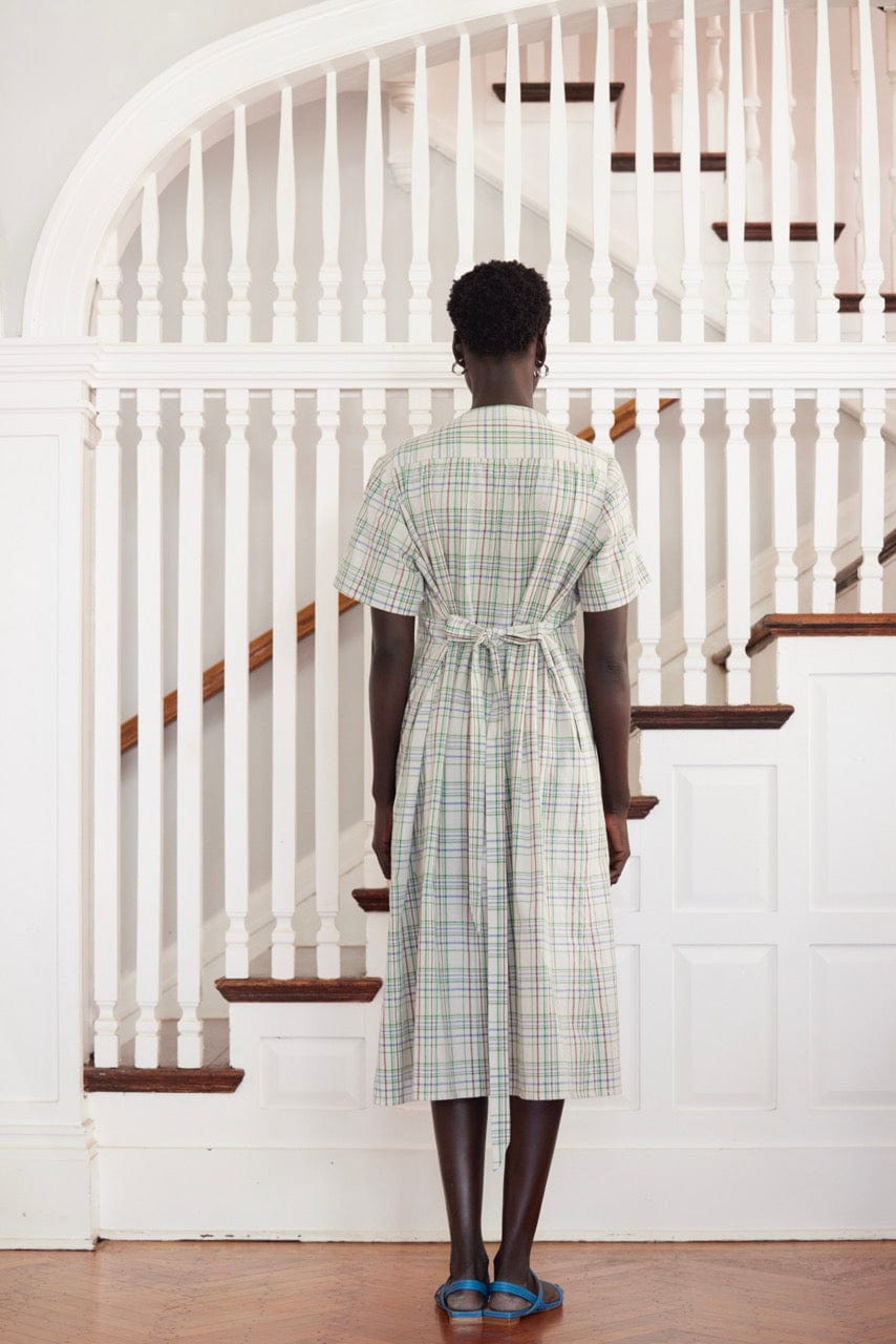 Frankie Dress in Cotton Plaid Dresses CHRISTINE ALCALAY