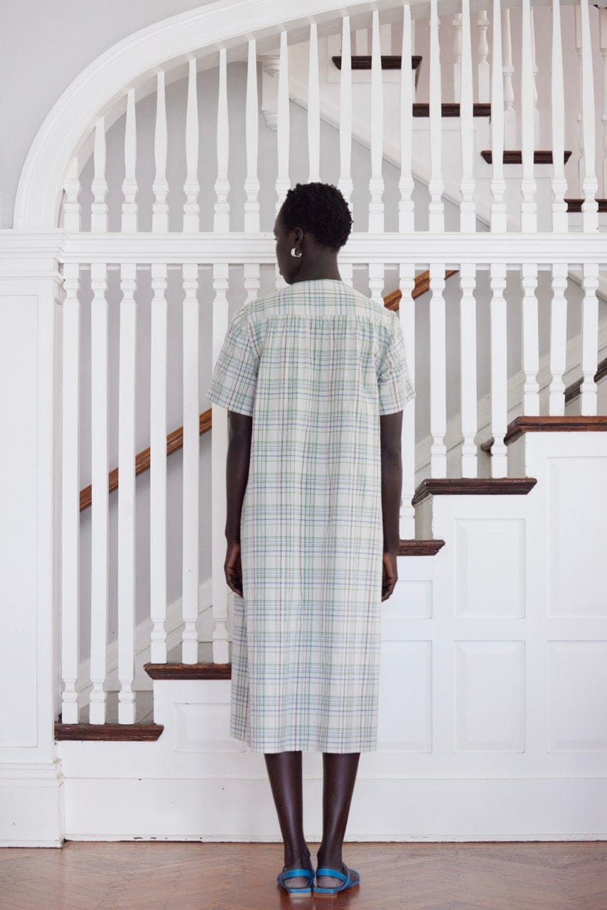 Frankie Dress in Cotton Plaid Dresses CHRISTINE ALCALAY