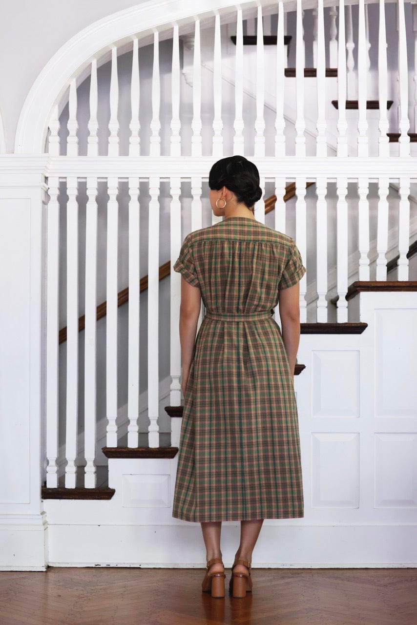 Frankie Dress in Cotton Plaid Dresses CHRISTINE ALCALAY