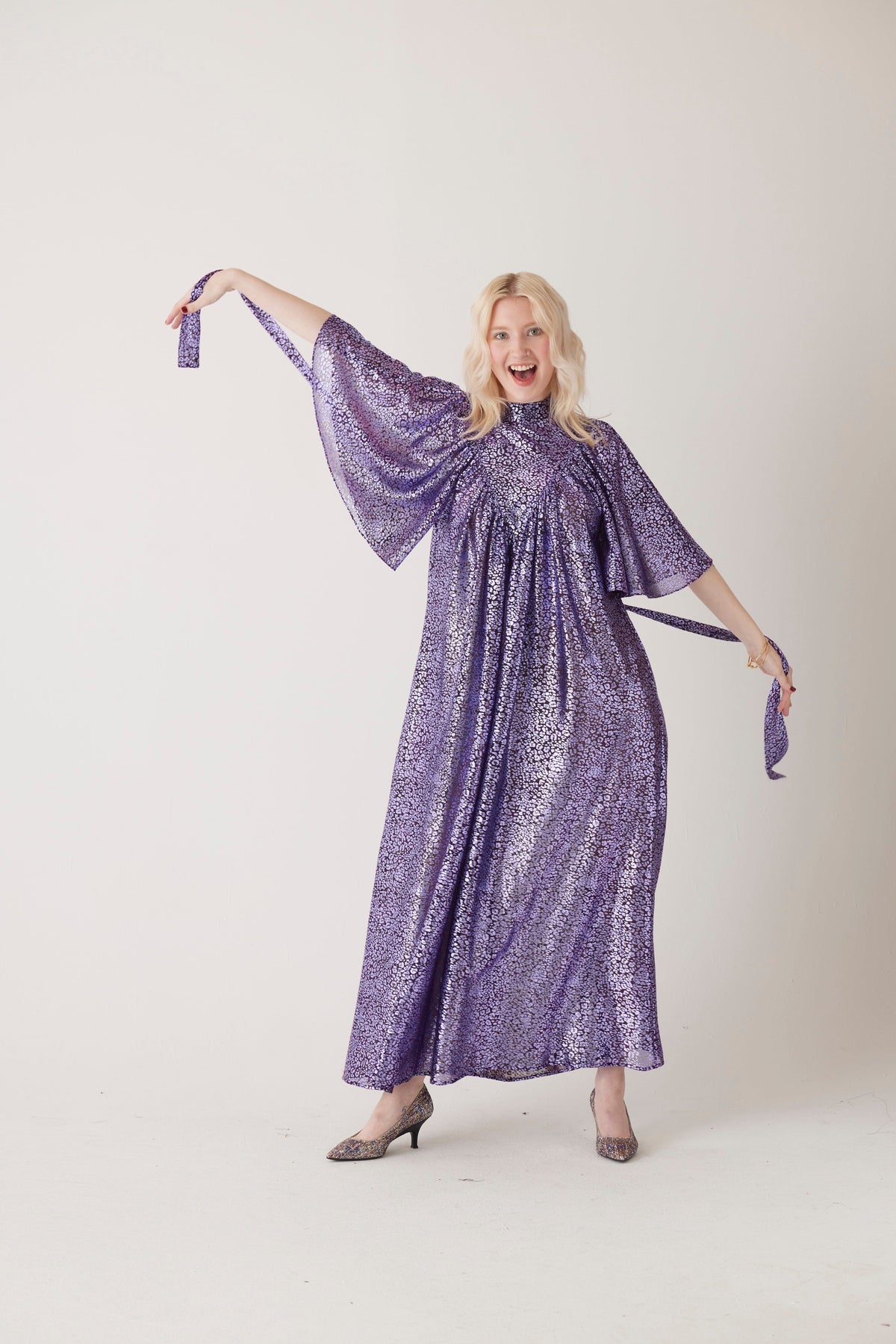 Maya Metallic Dress in Bronze Dresses CHRISTINE ALCALAY - 10