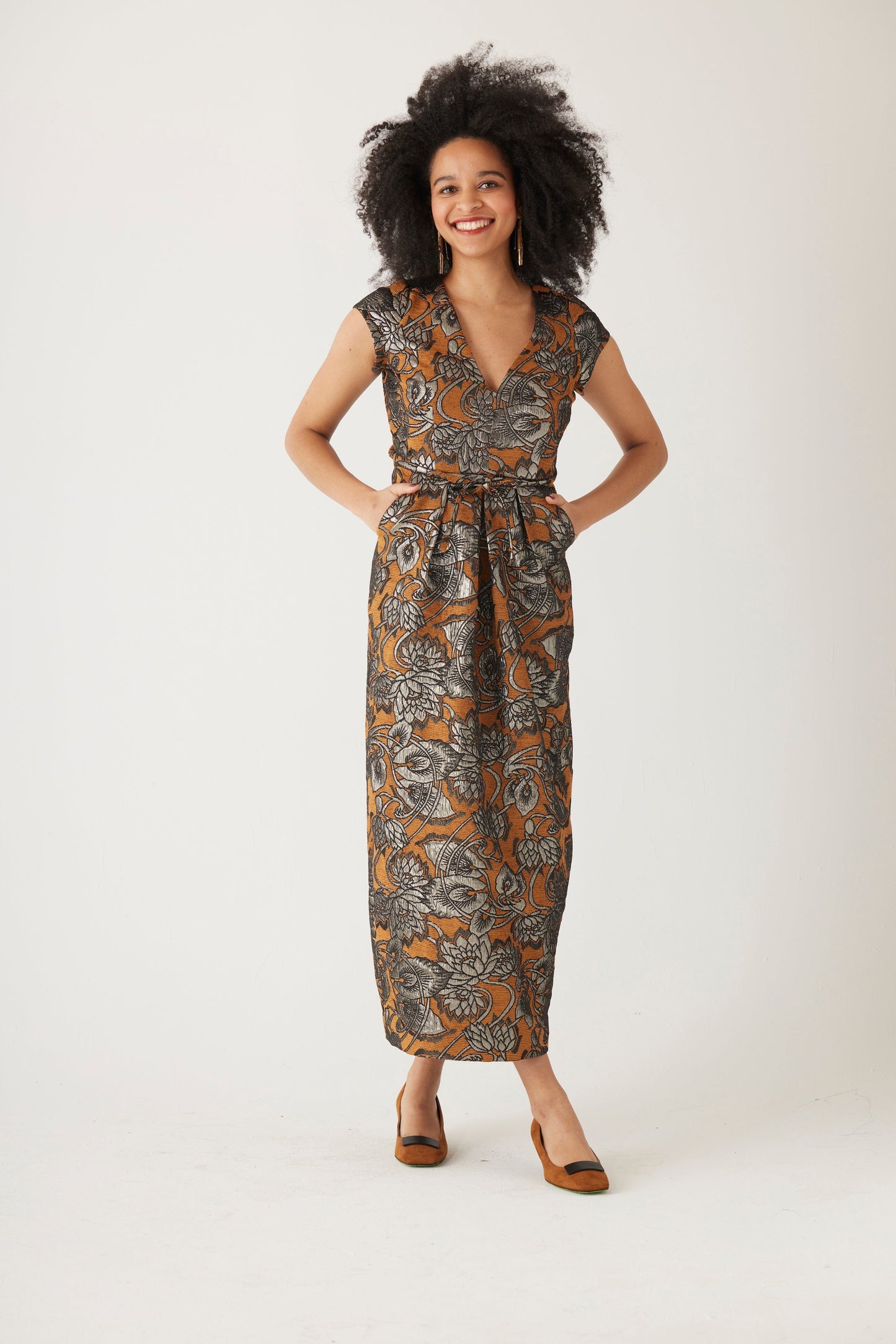 Rita Dress in Brocade Dresses CHRISTINE ALCALAY
