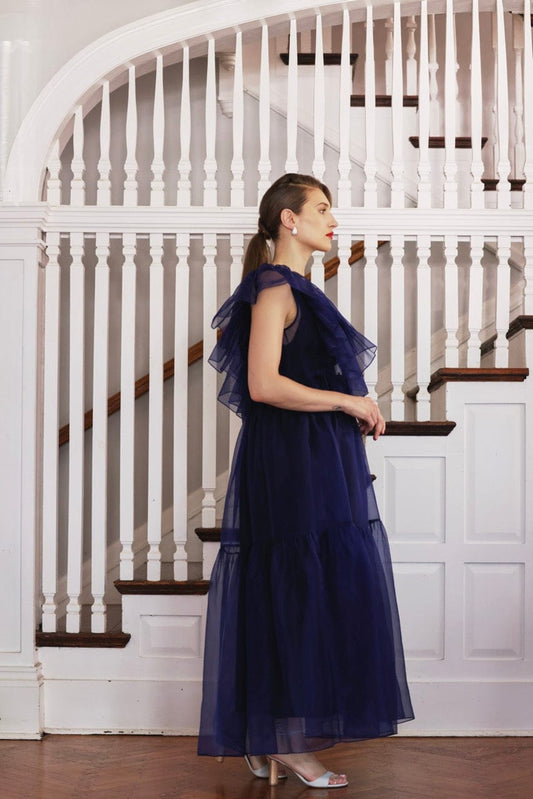 SAMPLE SS25 - Papillon Dress in Silk Organza Samples CHRISTINE ALCALAY