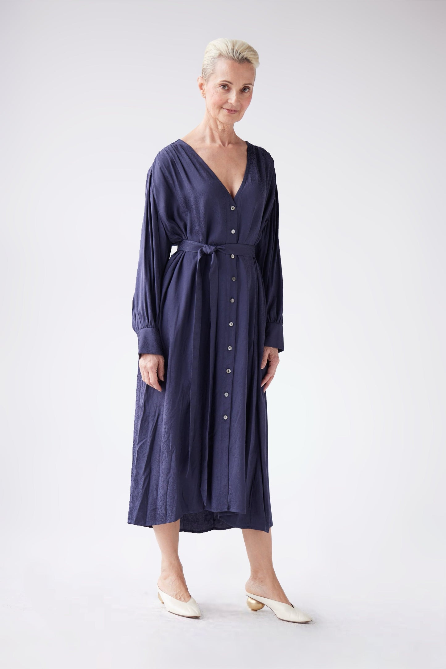 Farrah Dress in Leopard Jacquard Dresses CHRISTINE ALCALAY
