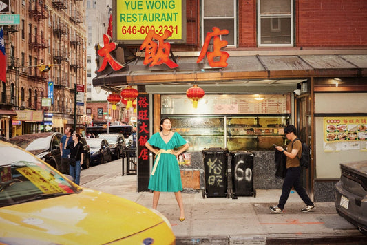 Hong Nhung Dress in Malachite Green Cotton Dresses CHRISTINE ALCALAY