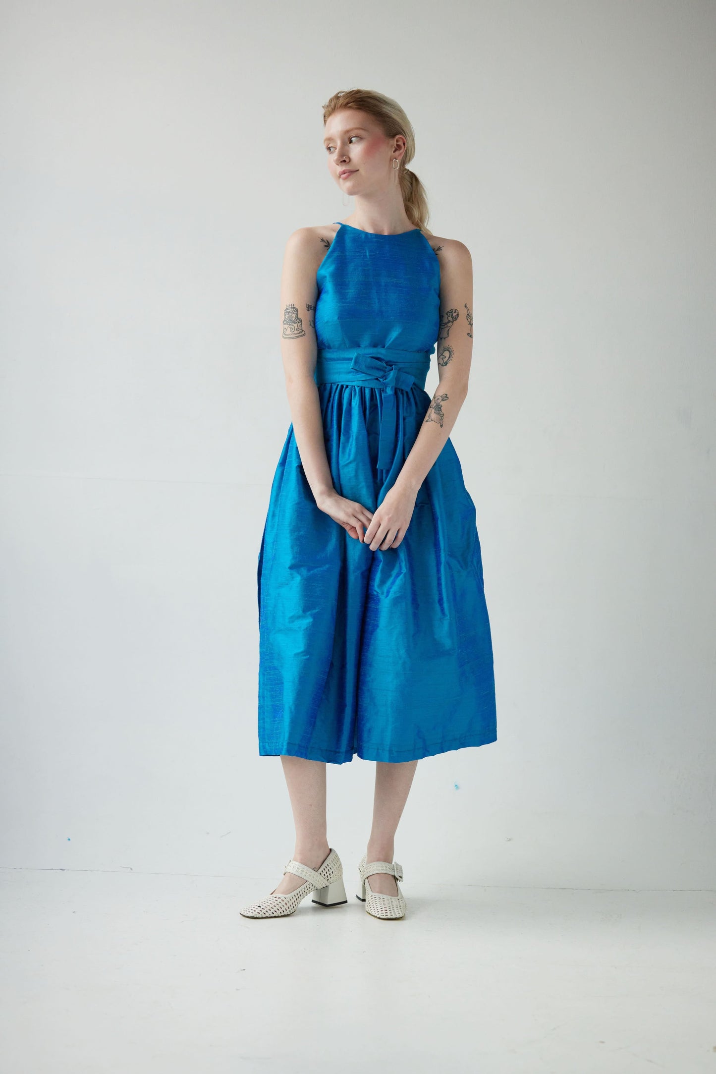 Mari Dress in Silk Dupioni Dresses CHRISTINE ALCALAY