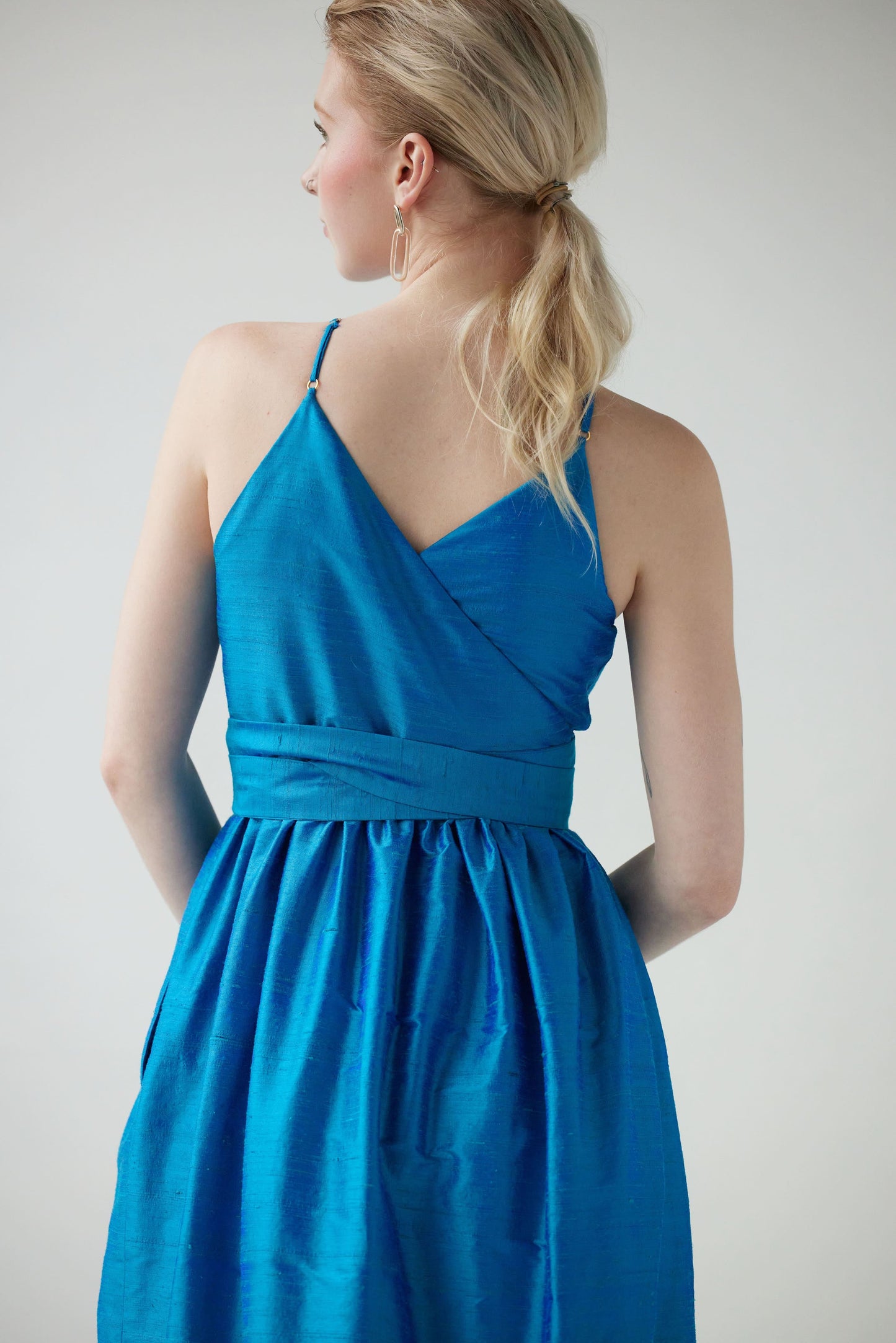 Mari Dress in Silk Dupioni Dresses CHRISTINE ALCALAY