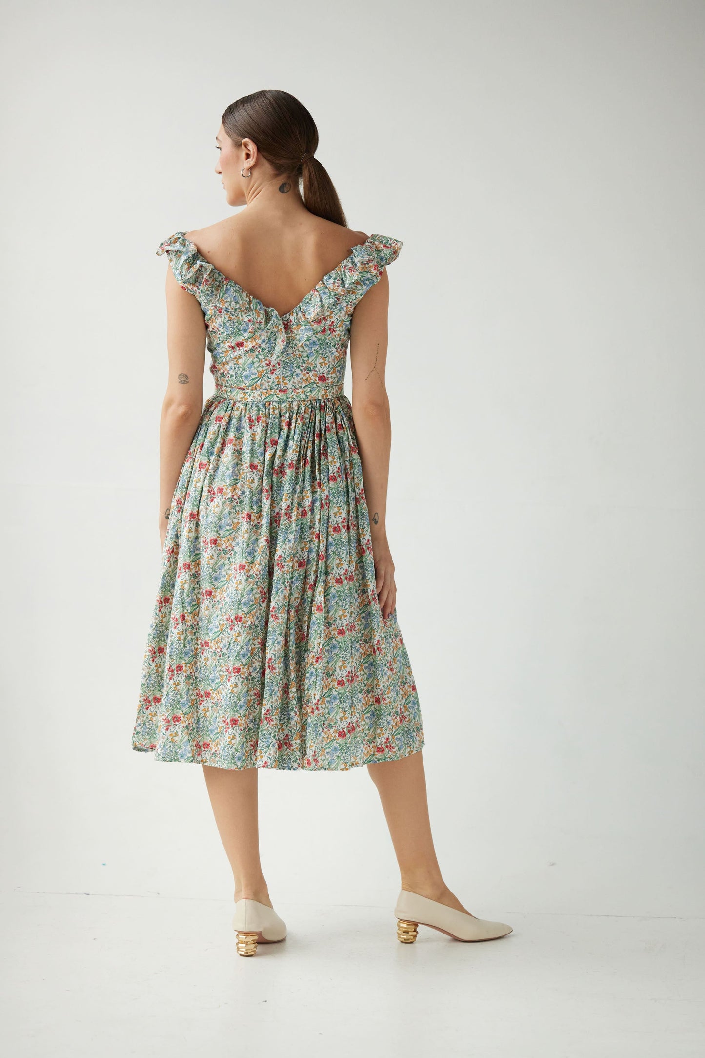 Viola Dress in Floral Voile Dresses CHRISTINE ALCALAY