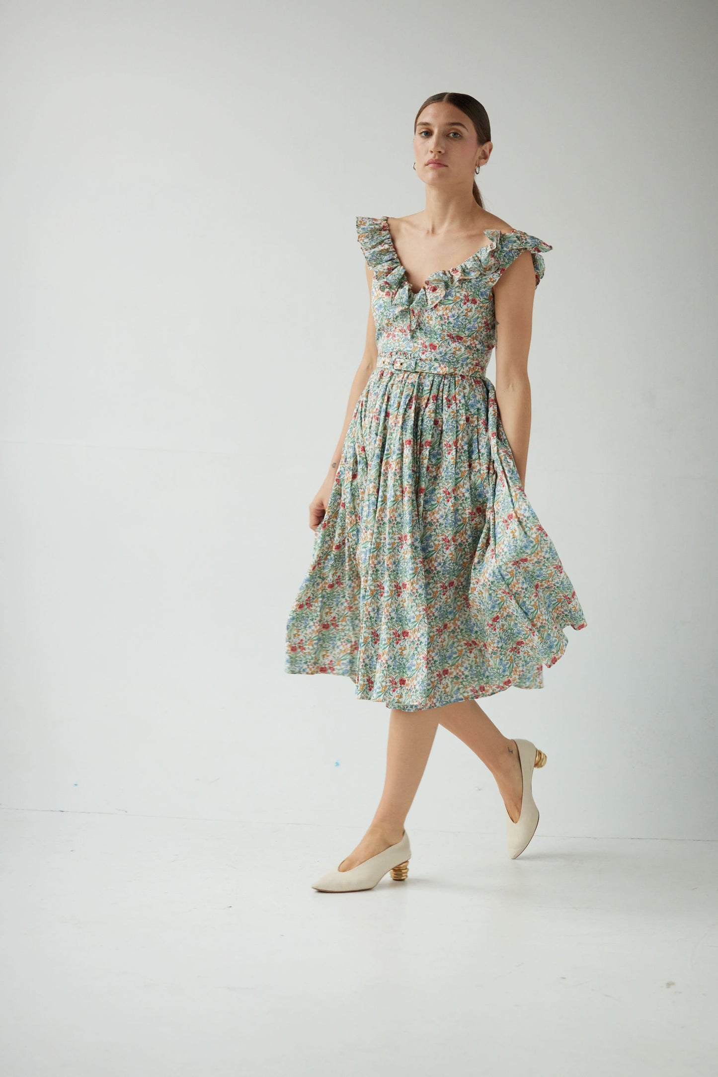 Viola Dress in Floral Voile Dresses CHRISTINE ALCALAY