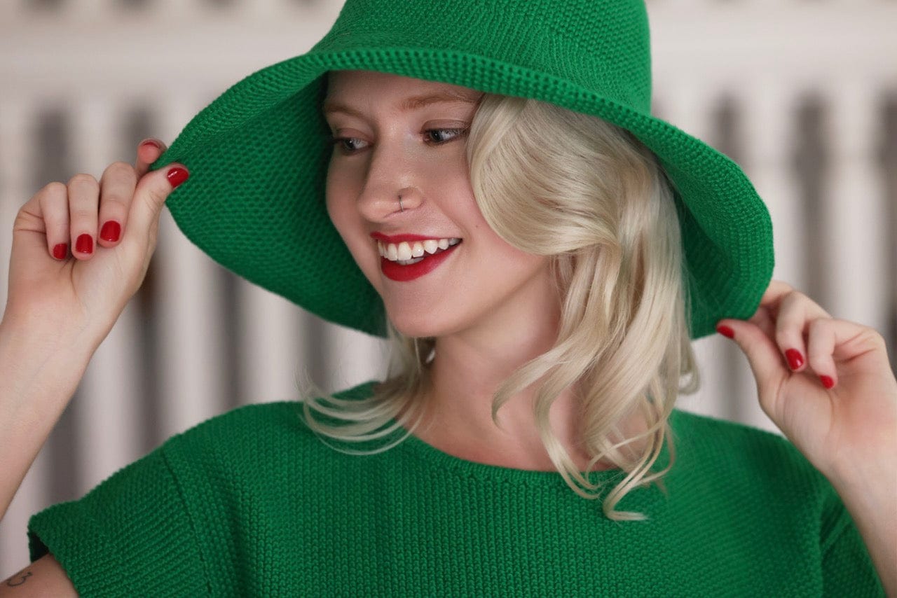 Wide Brim Crochet Sun Hat Hats CHRISTINE ALCALAY