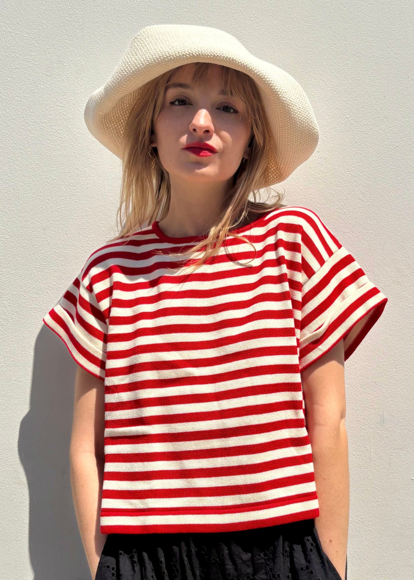 Wide Brim Crochet Sun Hat Hats CHRISTINE ALCALAY