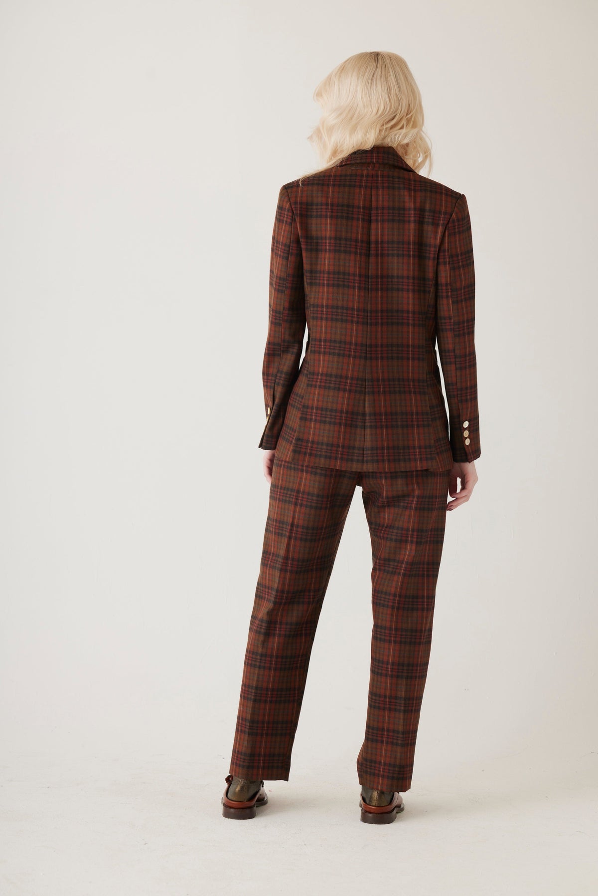 Bianca Blazer in Fireside Plaid Wool Jackets CHRISTINE ALCALAY - 11
