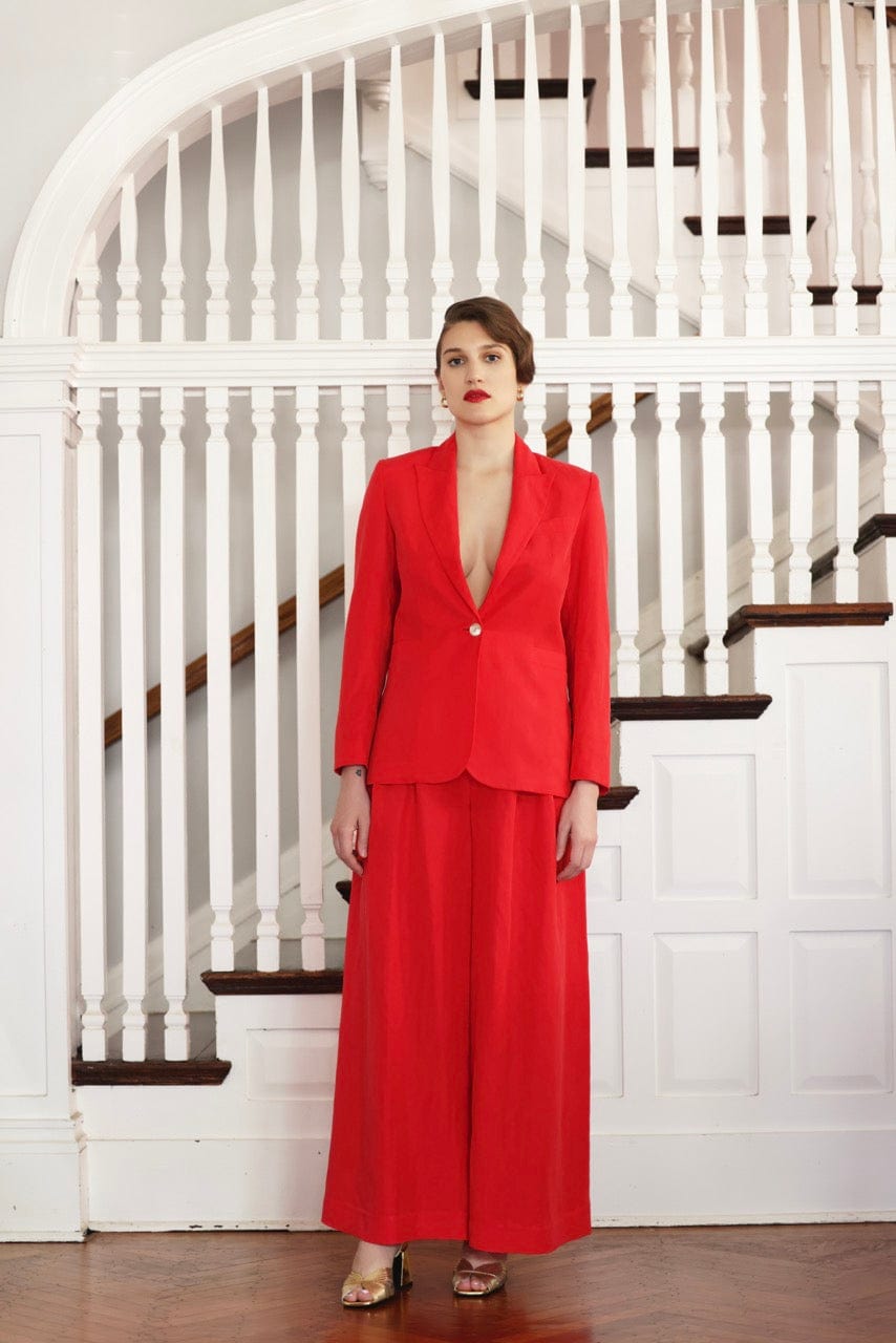 Bianca Jacket in Cupro Linen Blend Jackets CHRISTINE ALCALAY