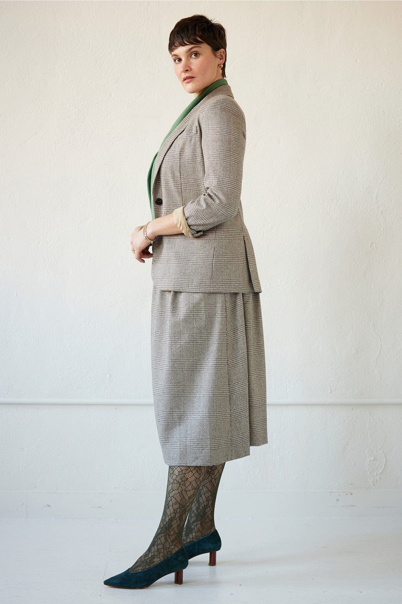 Bianca Jacket in Wool Plaids Jackets CHRISTINE ALCALAY