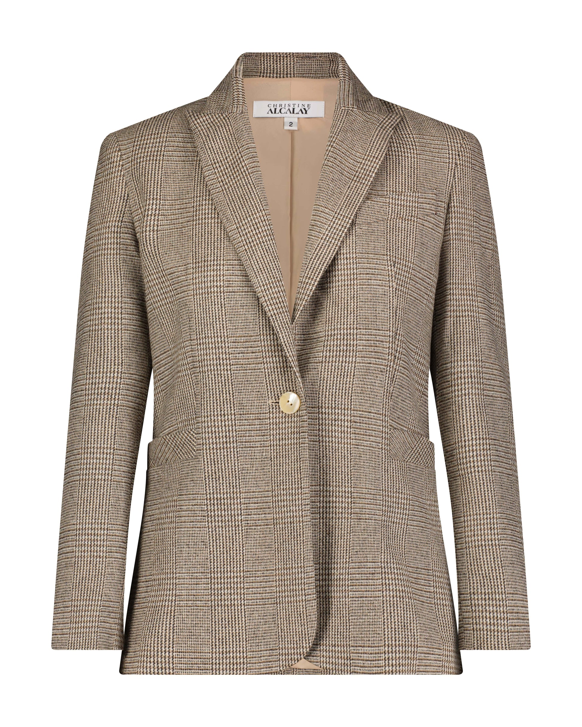 Bianca Jacket in Wool Plaids Jackets CHRISTINE ALCALAY