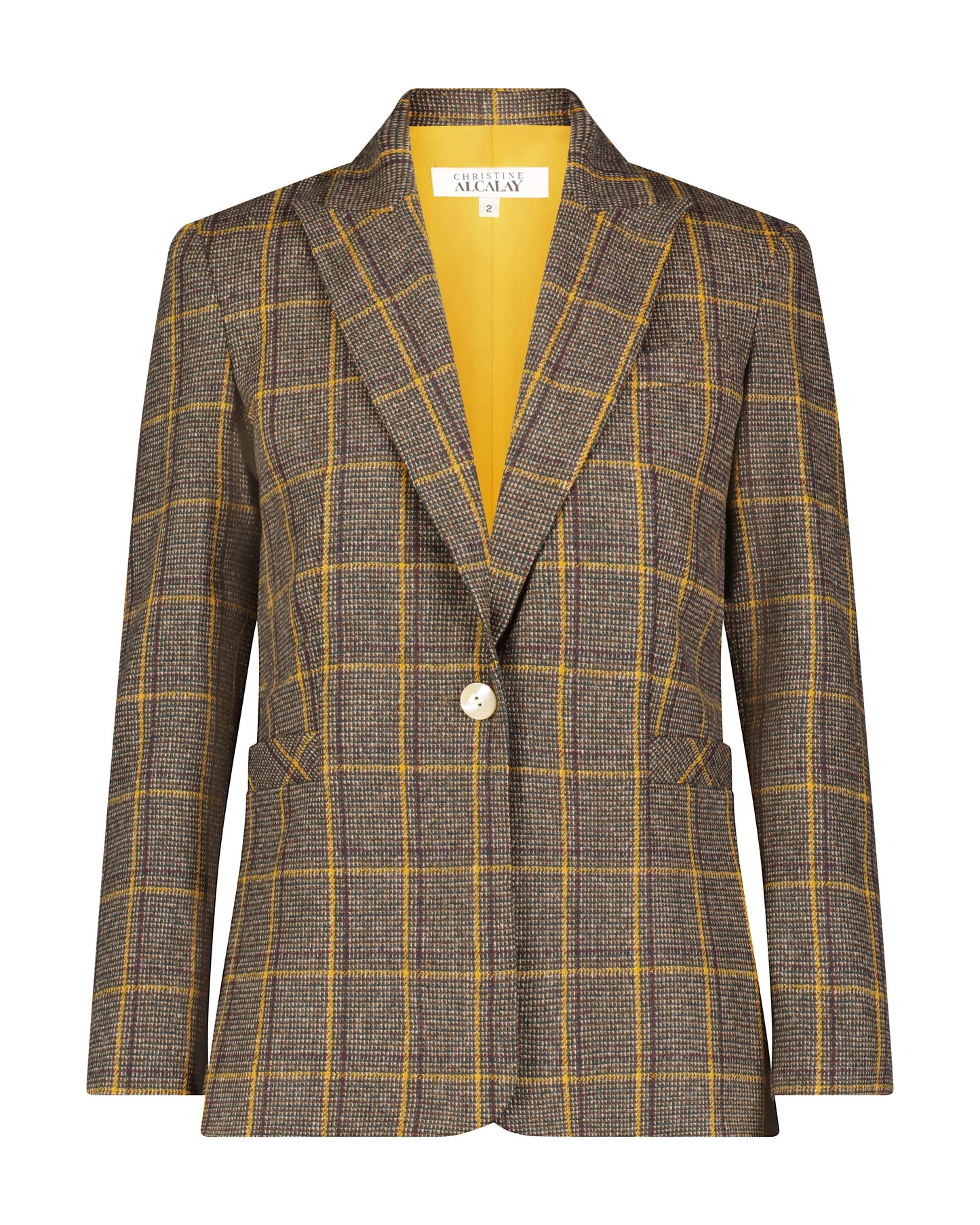 Bianca Jacket in Wool Plaids Jackets CHRISTINE ALCALAY