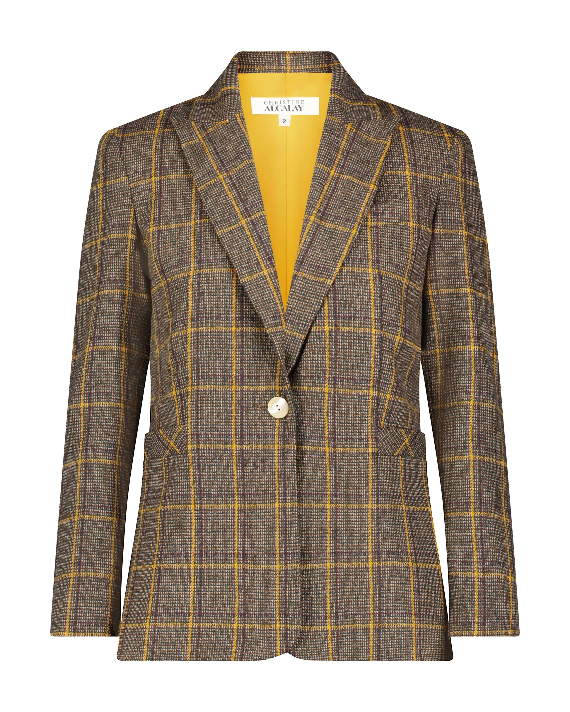 Bianca Jacket in Wool Plaids Jackets CHRISTINE ALCALAY