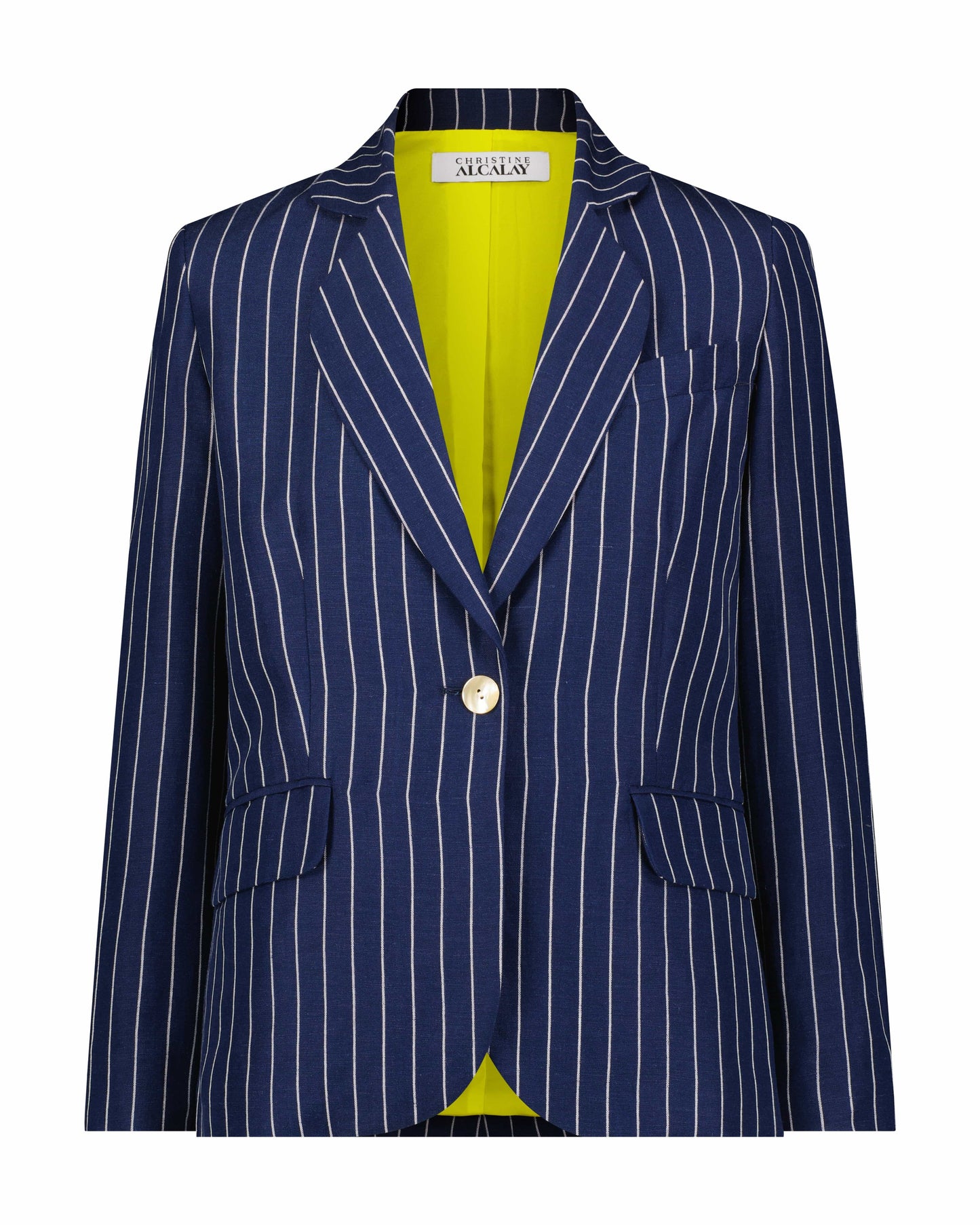 Gatsby Jacket in Midnight Stripe Jackets CHRISTINE ALCALAY