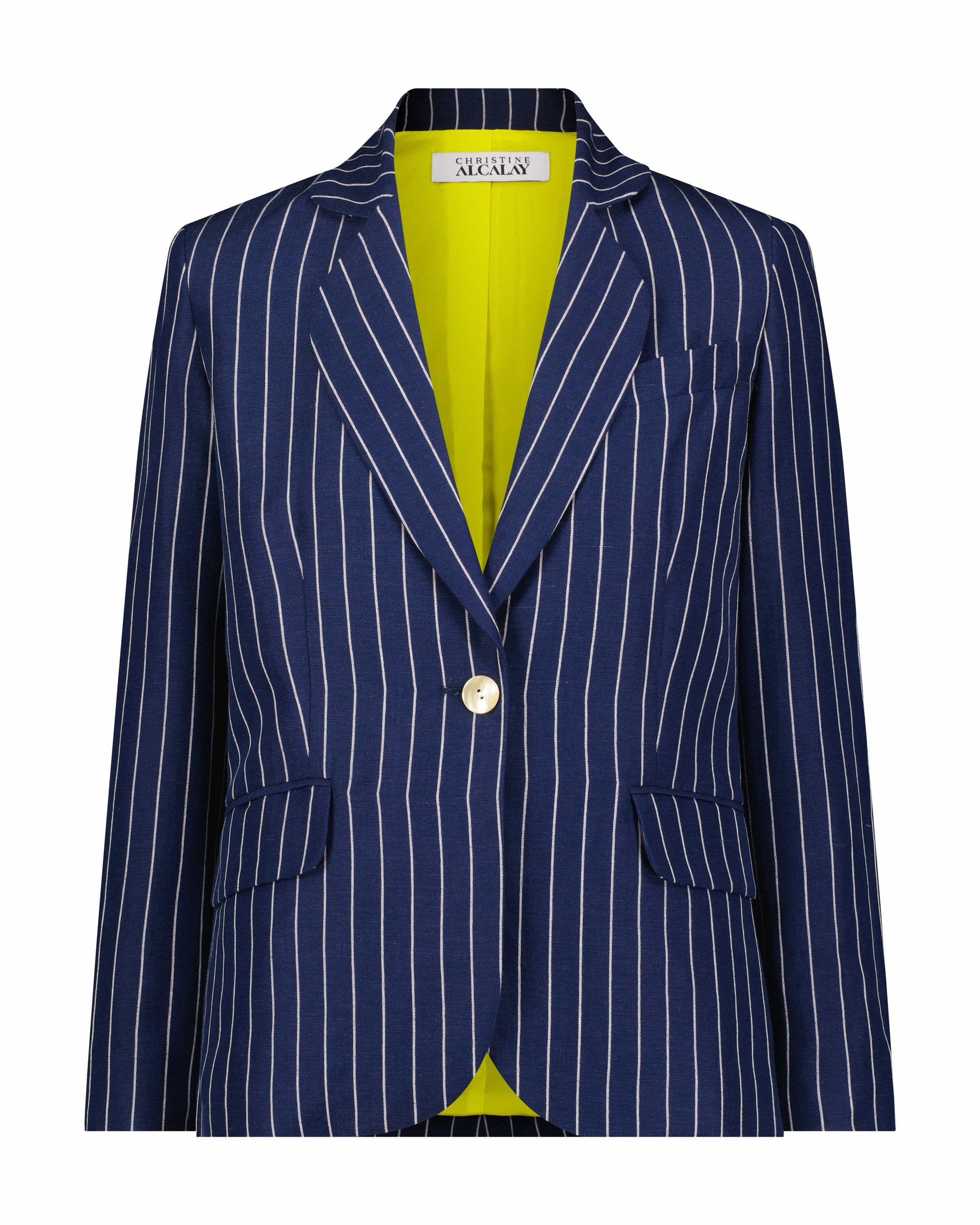 Gatsby Jacket in Midnight Stripe Jackets CHRISTINE ALCALAY
