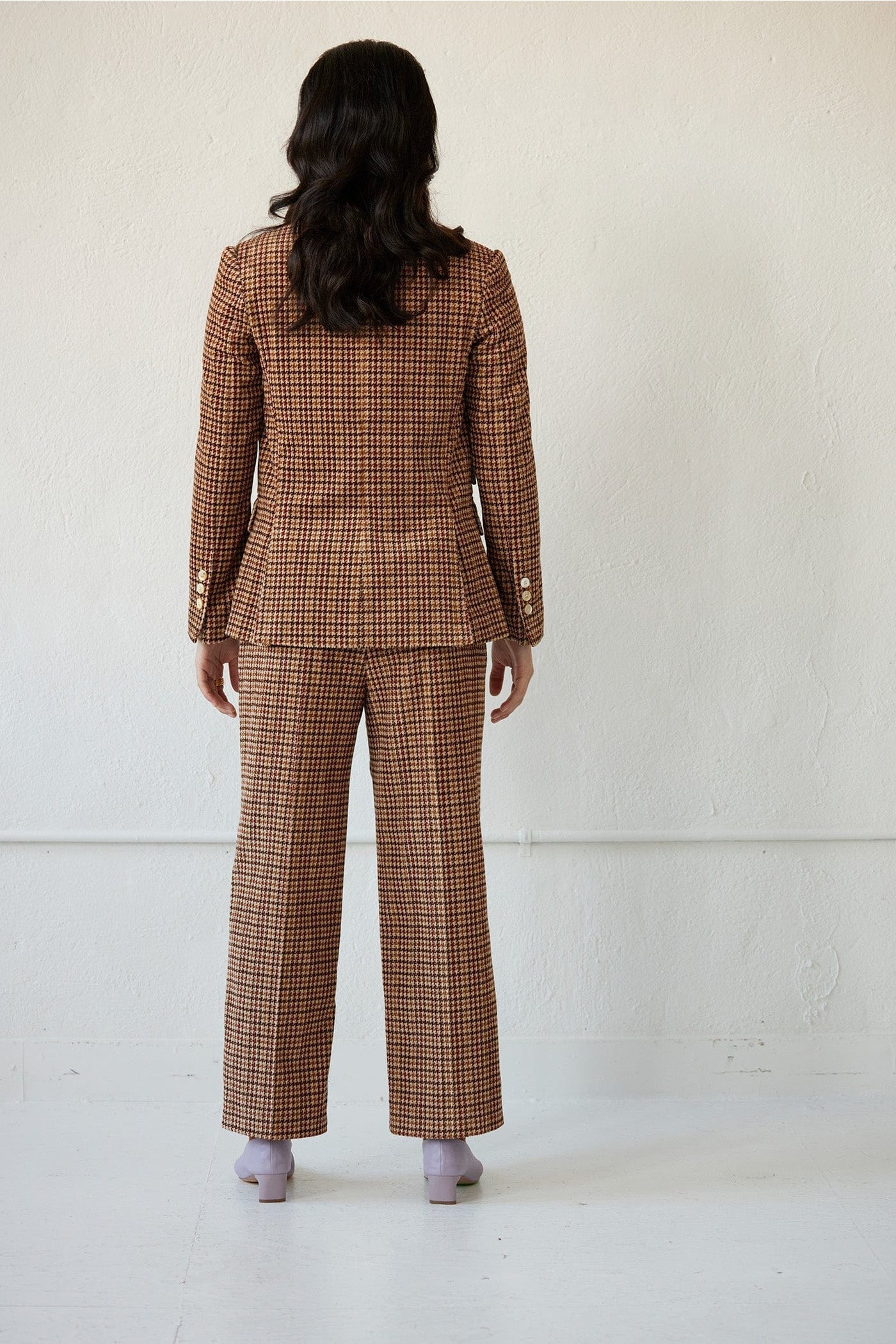 Tilda Jacket in Italian Houndstooth Corduroy Jackets CHRISTINE ALCALAY