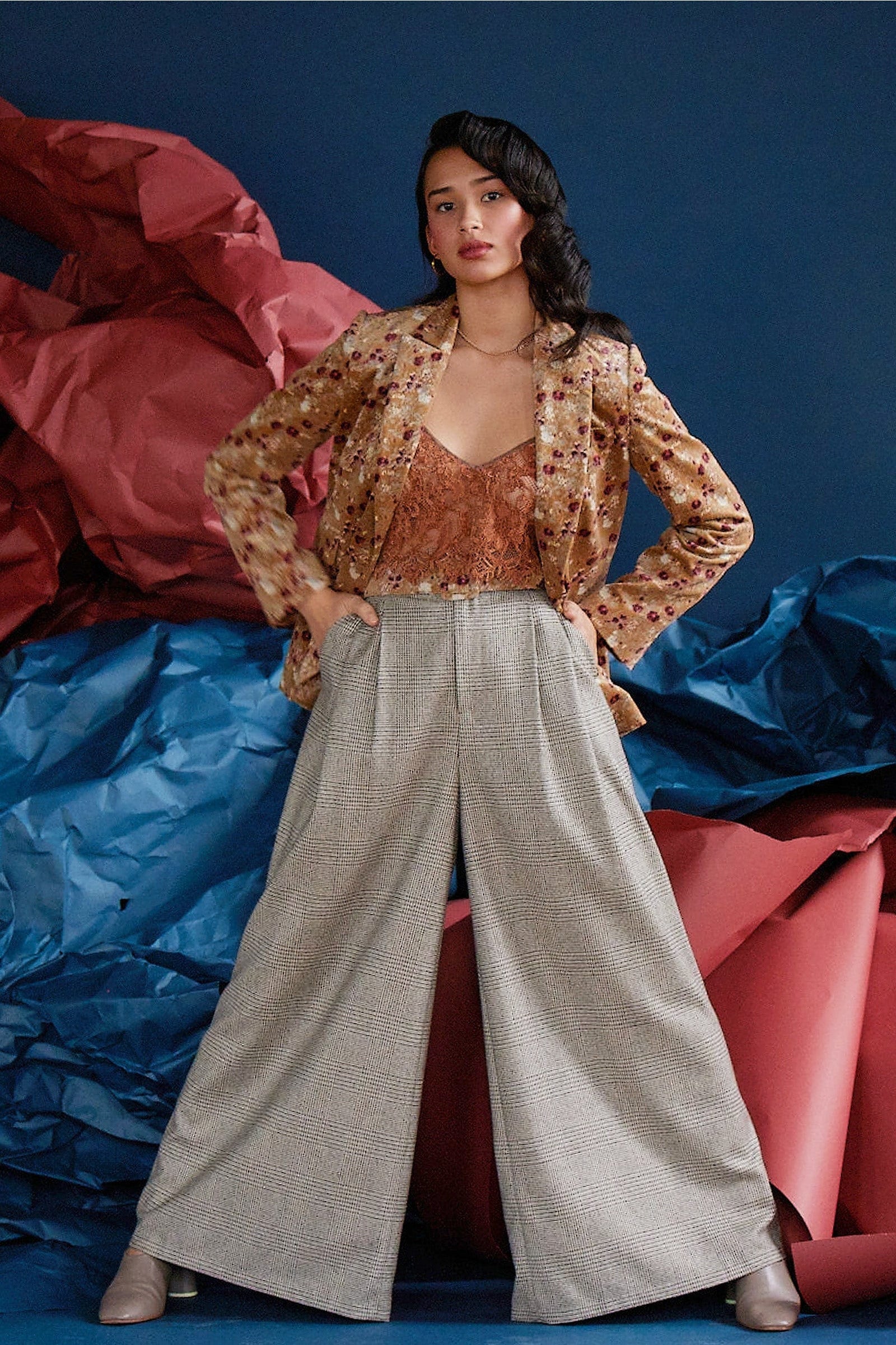 Tilda Jacket in Italian Houndstooth Corduroy Jackets CHRISTINE ALCALAY
