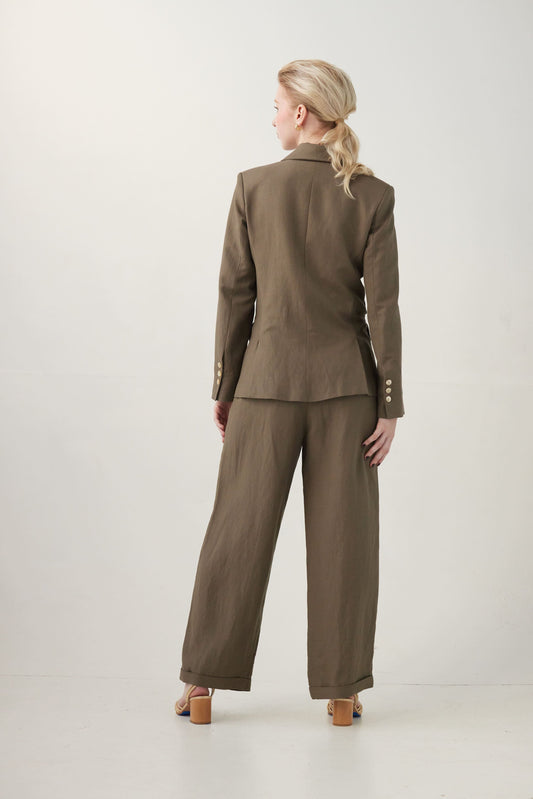 Tilda Double Pocket Blazer in Linen Jackets CHRISTINE ALCALAY