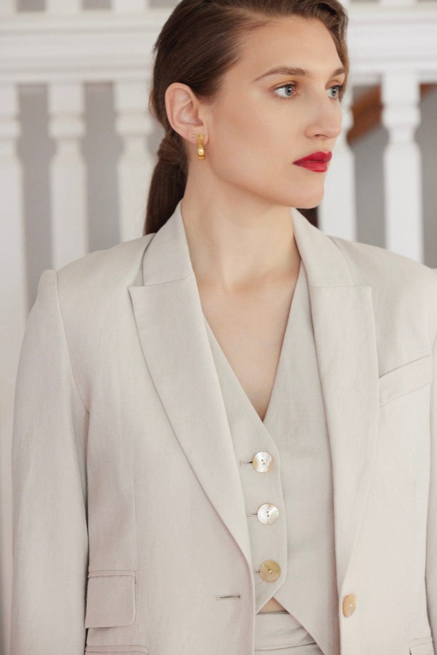 Tilda Jacket in Linen Blend Jackets CHRISTINE ALCALAY