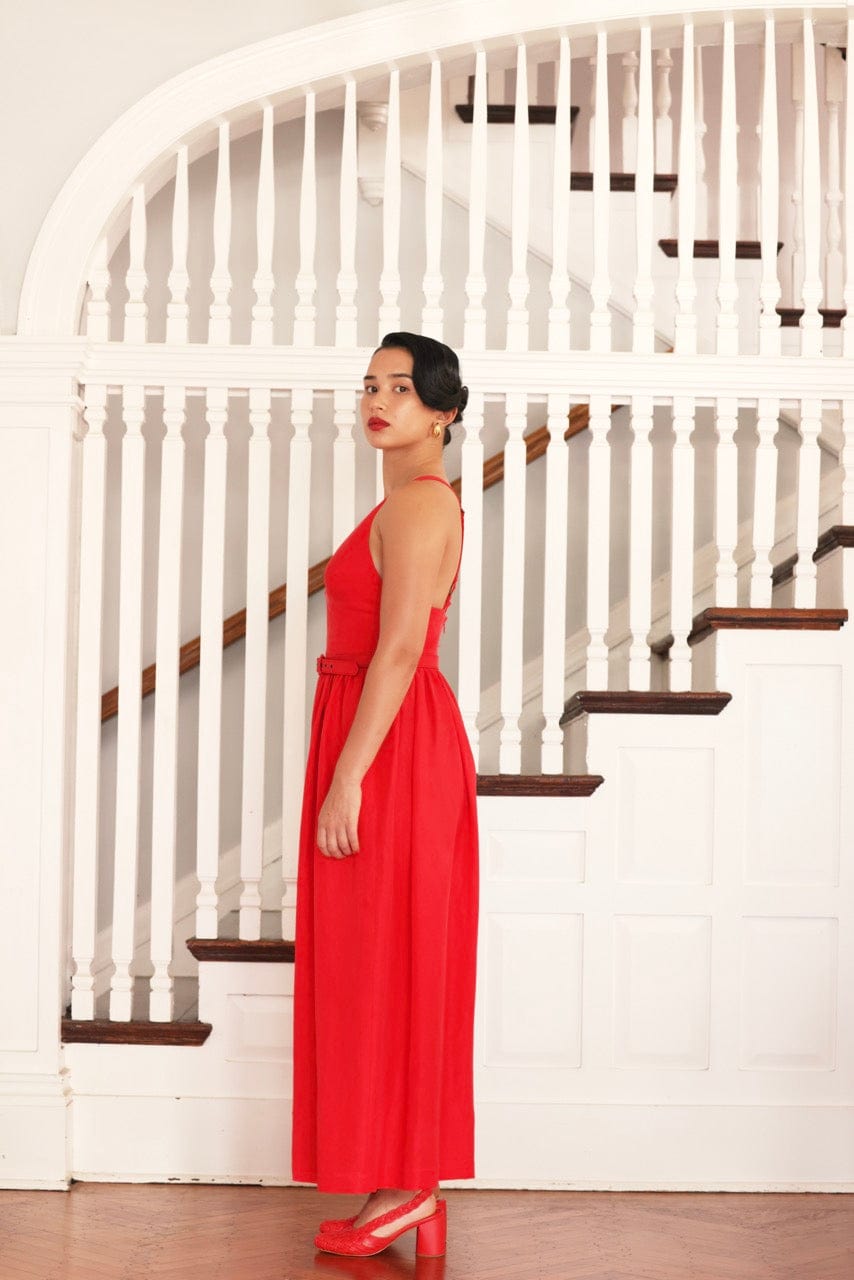 Quynh Jumpsuit in Cupro Linen Blend Jumpsuits CHRISTINE ALCALAY