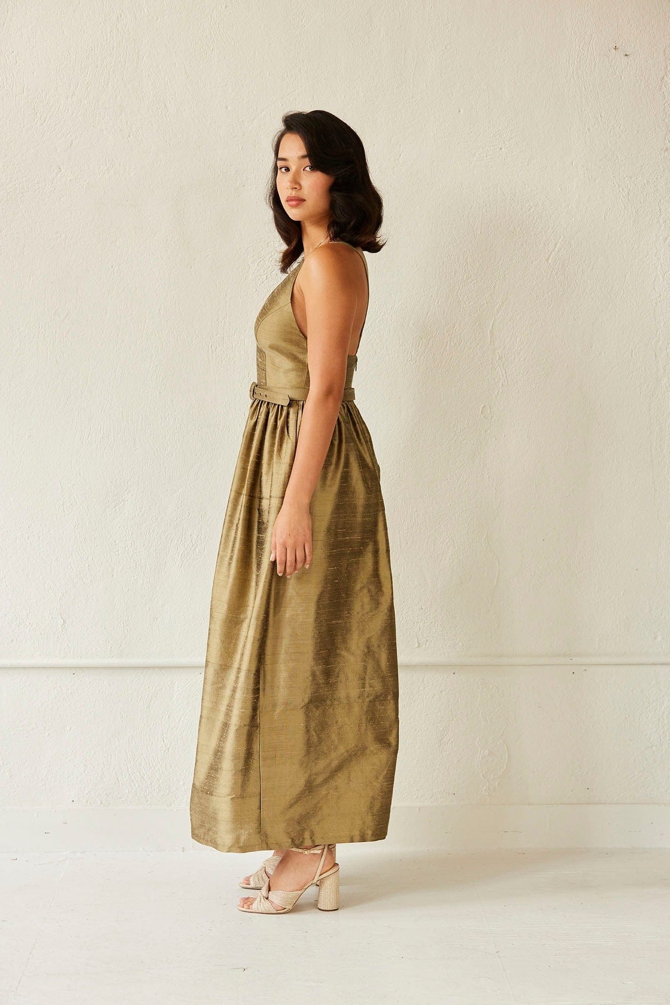 Quynh Jumpsuit in Silk Dupioni Jumpsuits CHRISTINE ALCALAY