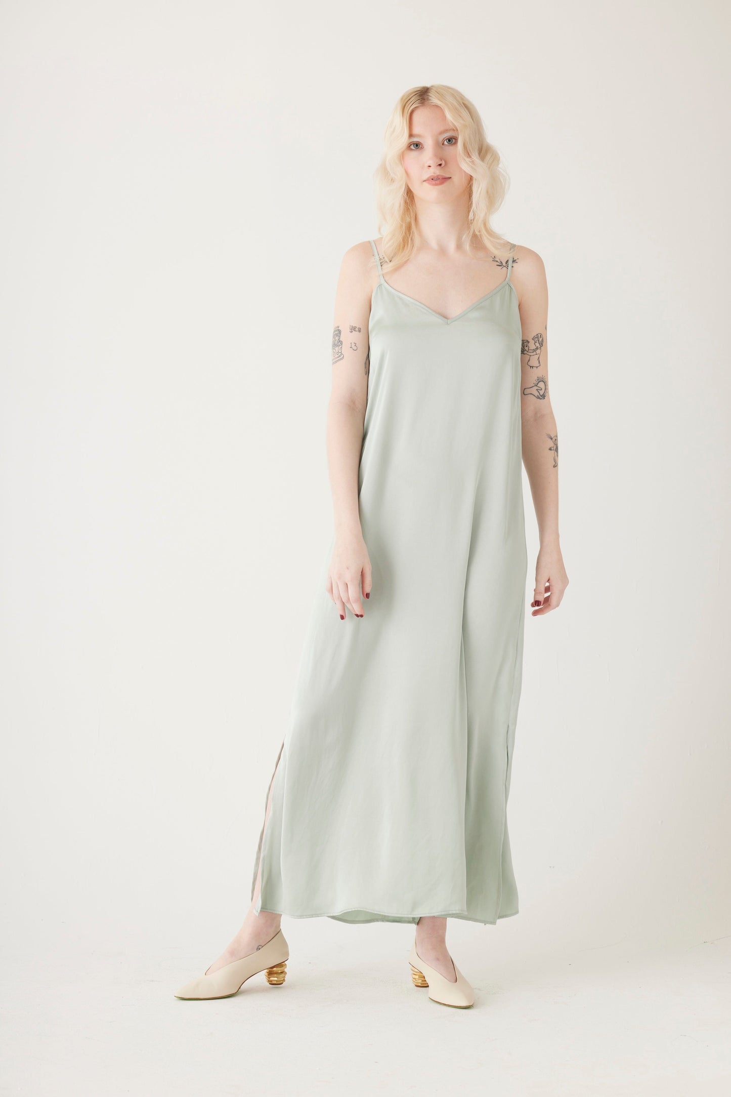 Kate Slip Dress in Japanese Charmeuse Dresses CHRISTINE ALCALAY