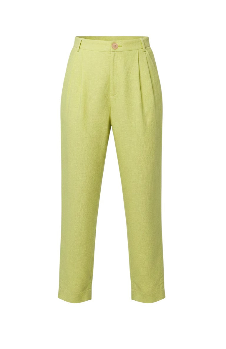 Sophia Linen Pant in Lemongrass Pants CHRISTINE ALCALAY - 6