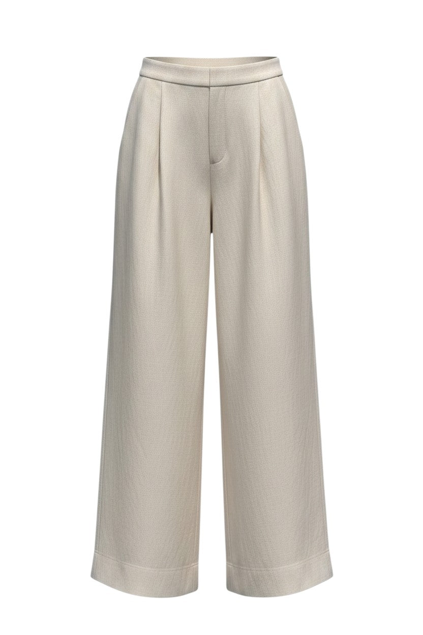 Katherine Linen Pant in Oyster Pants CHRISTINE ALCALAY - 4