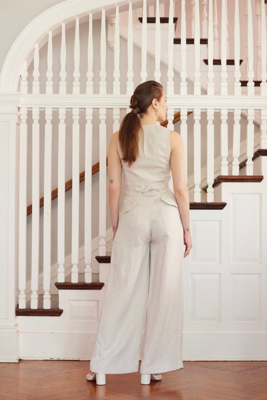 Amandine Pant in Linen Blend Pants CHRISTINE ALCALAY