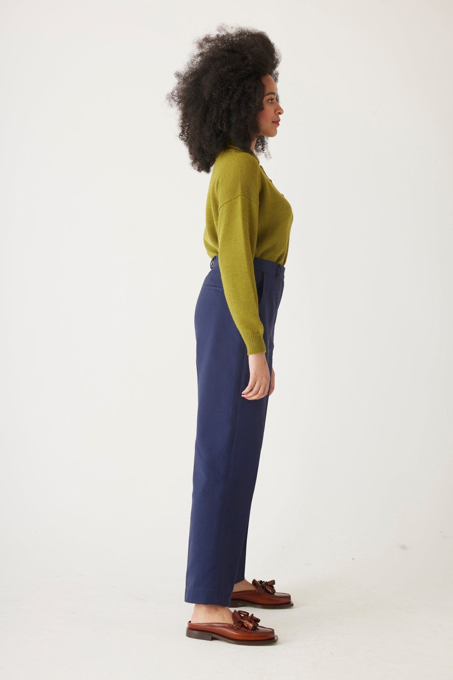 Piper Pant in Cotton Twill (Full Length) Bottoms CHRISTINE ALCALAY