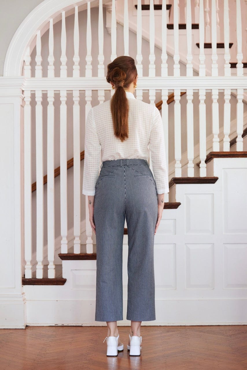 Piper Pant in Striped Denim Pants CHRISTINE ALCALAY
