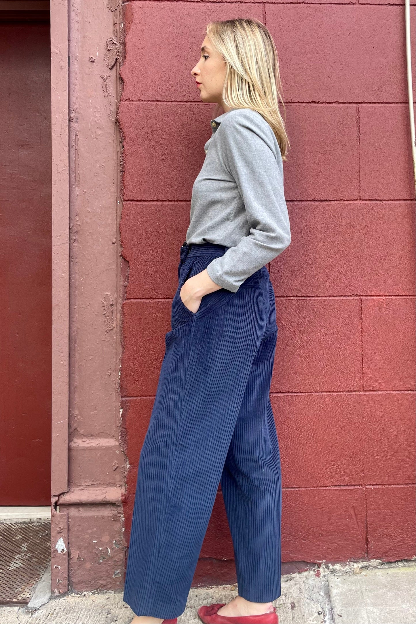 Piper Pant in Wide Wale Corduroy Pants CHRISTINE ALCALAY