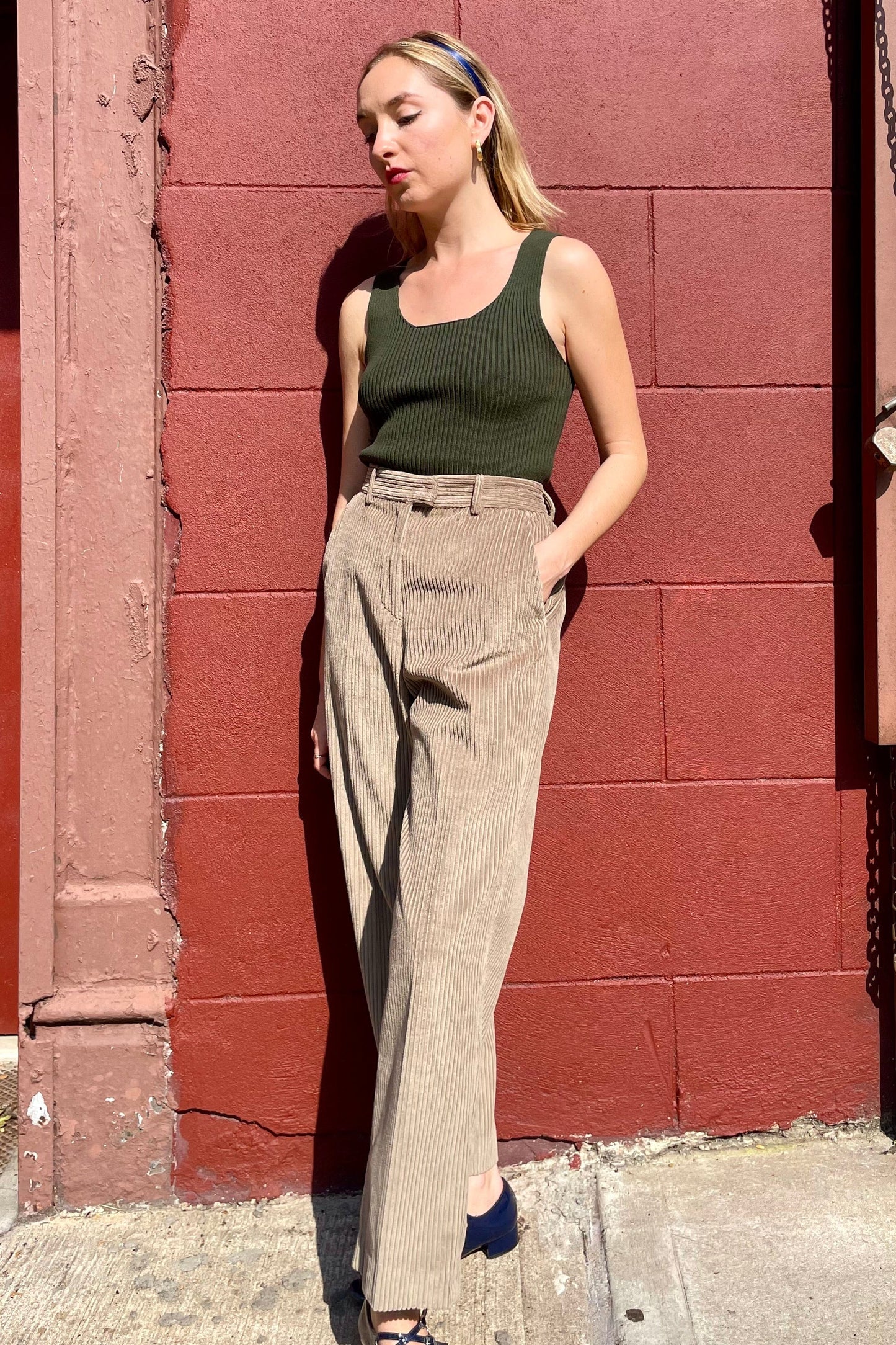 Piper Pant in Wide Wale Corduroy Pants CHRISTINE ALCALAY