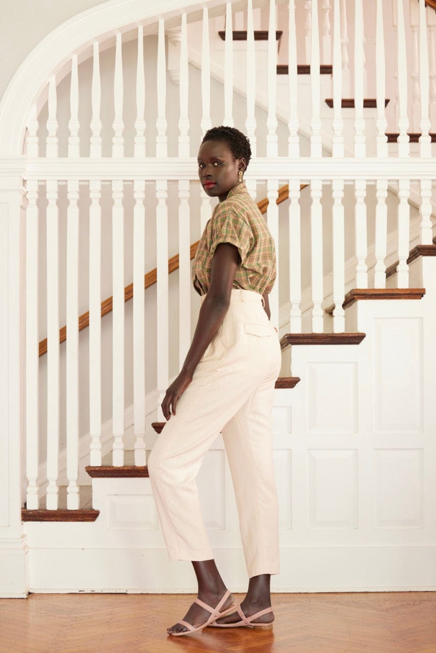 Sophia Pant in Linen Blend Pants CHRISTINE ALCALAY