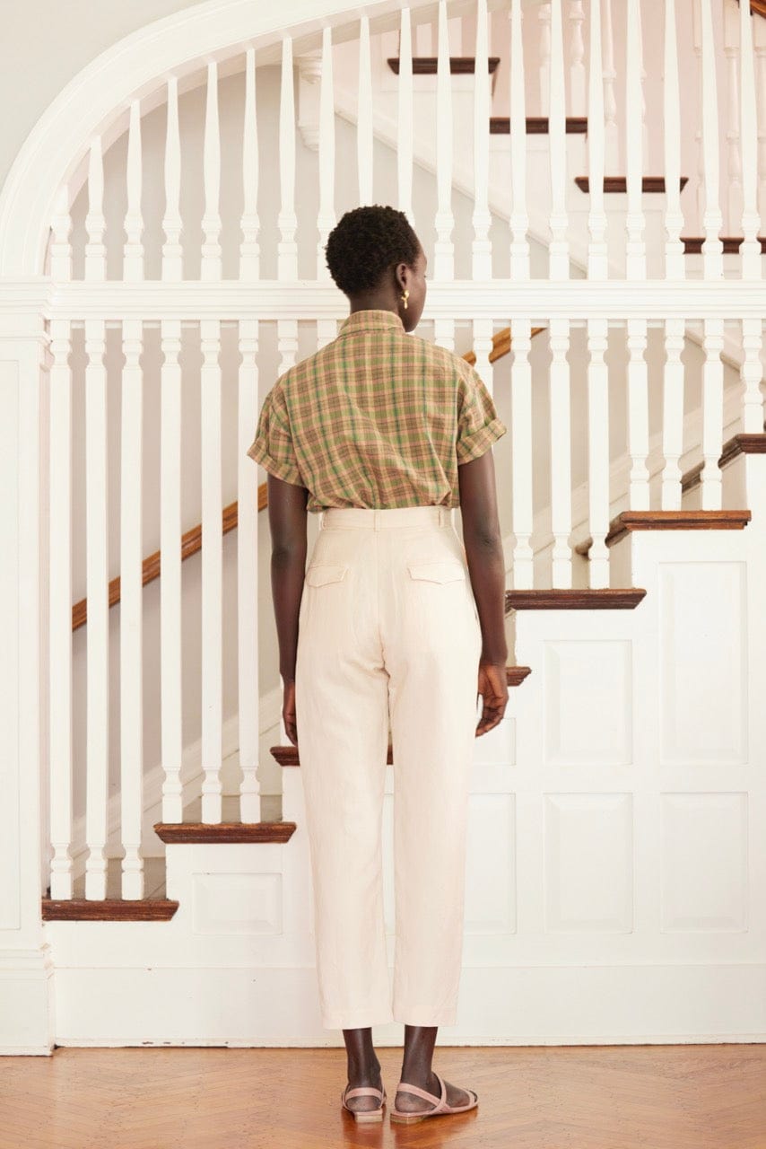 Sophia Tapered Pant in Linen-Shell Pants CHRISTINE ALCALAY