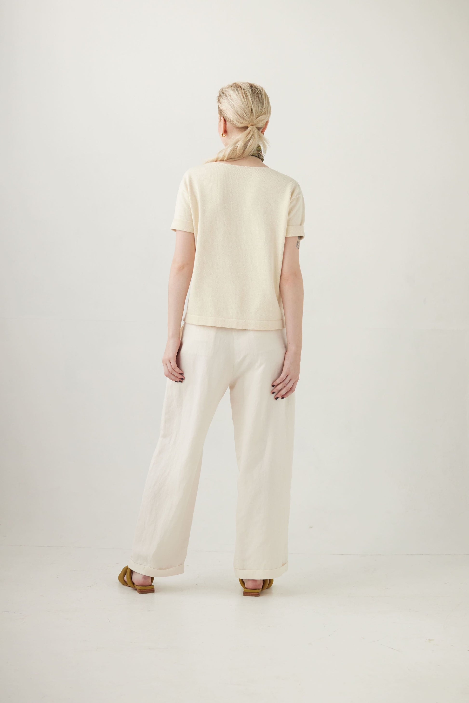 Charlie Pant in Linen Blend Pants CHRISTINE ALCALAY