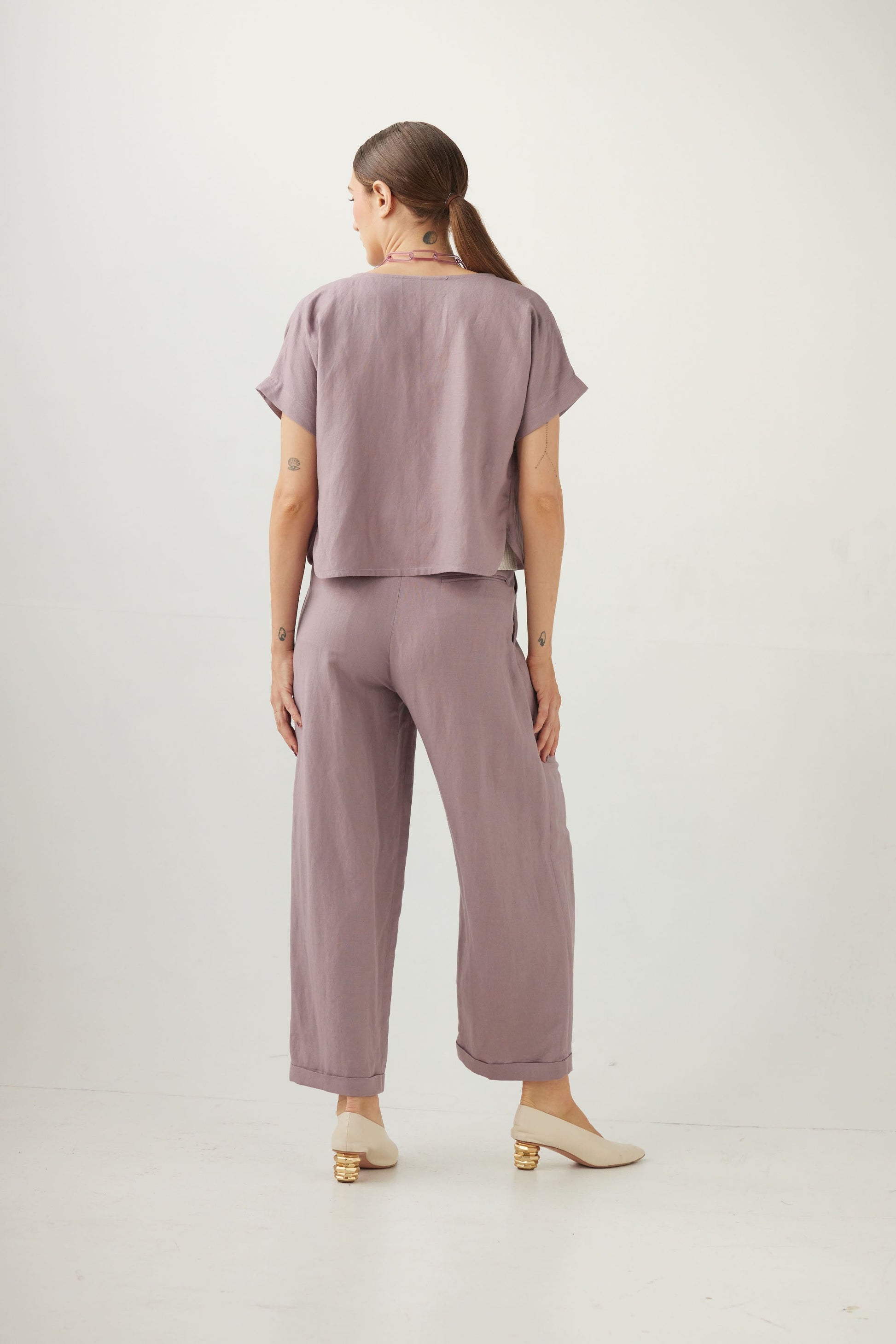 Charlie Pant in Linen Blend Pants CHRISTINE ALCALAY