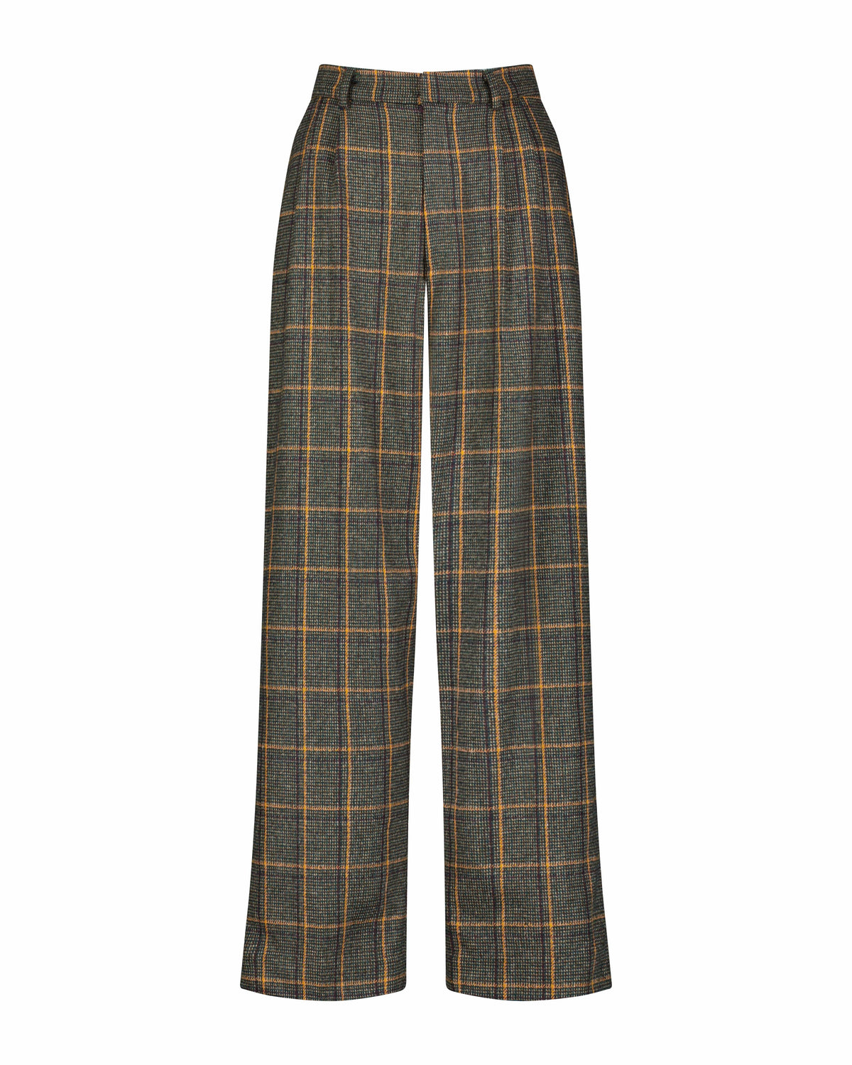Charlize Wool Pant in Toffee Plaid Pants CHRISTINE ALCALAY - 4