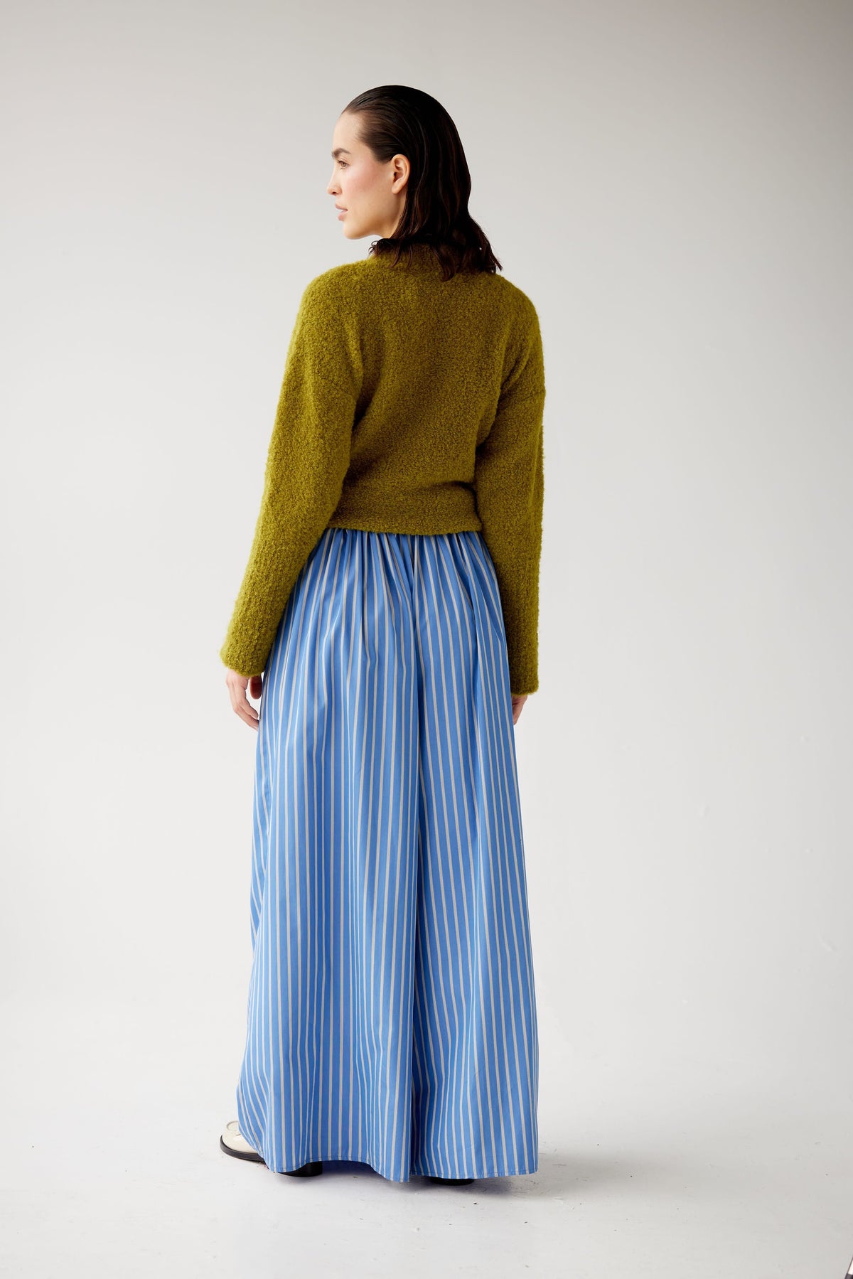 Gretchen Pant in Sky Stripe Cotton Pants CHRISTINE ALCALAY - 6